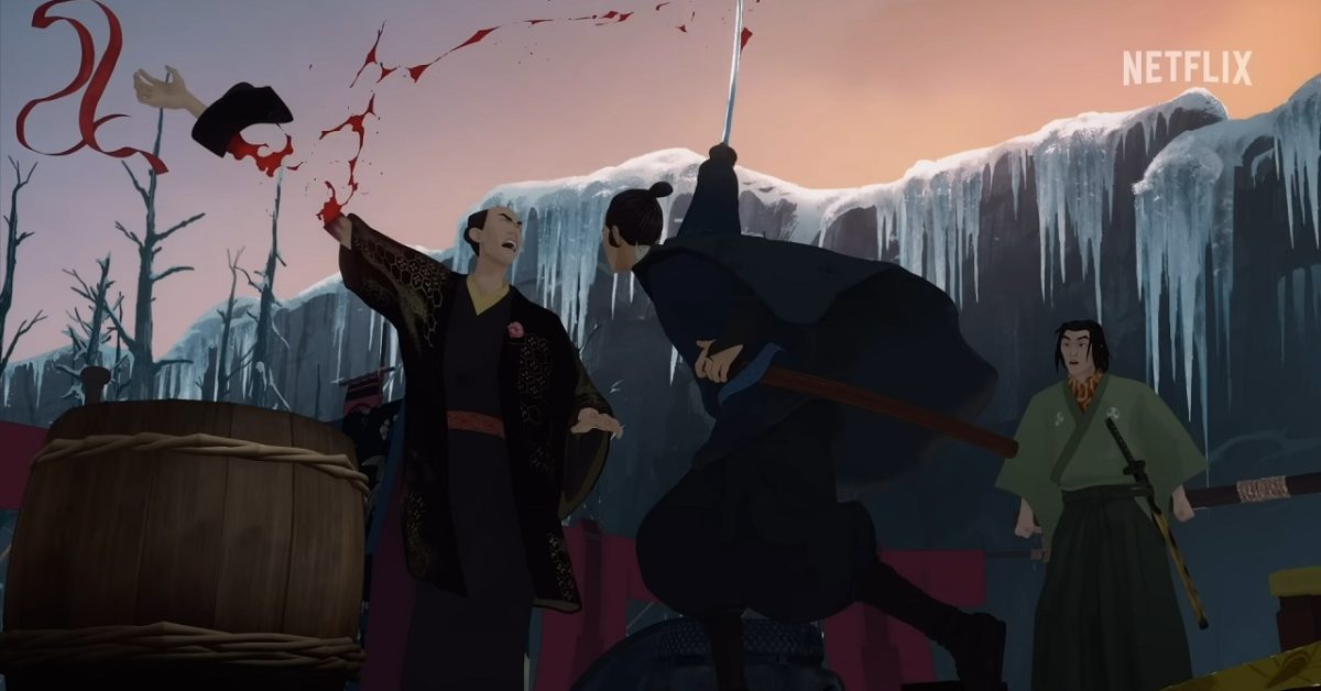 Blue Eye Samurai Official Clip: Mizu & Taigen Face a Common Foe