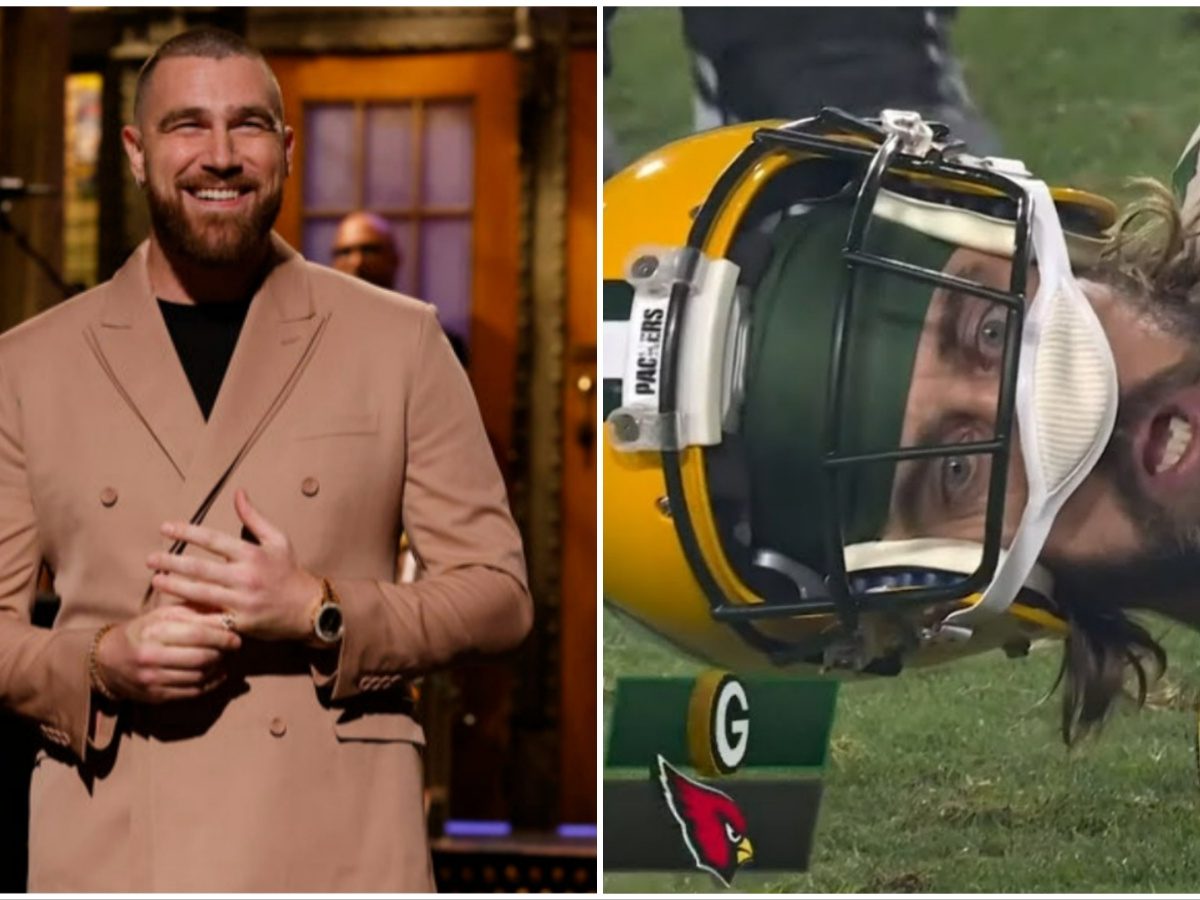 Aaron Rodgers calls Travis Kelce 'Mr. Pfizer' on 'The Pat McAfee Show'