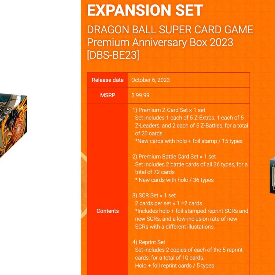 Buy Dragon Ball Super Card Game Premium Anniversary Box 2023 [BE23