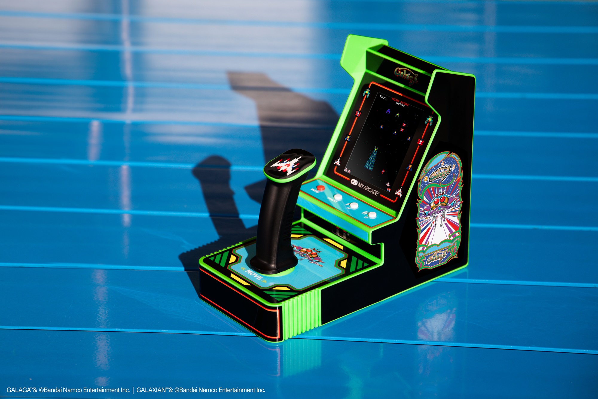 Galaga video game machine