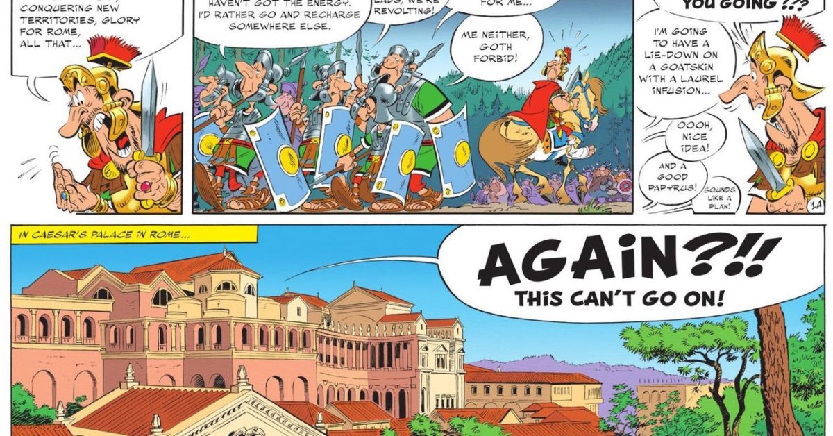 The First Two Pages of Asterix And The White Iris The First Two Pages of Asterix And The White Iris