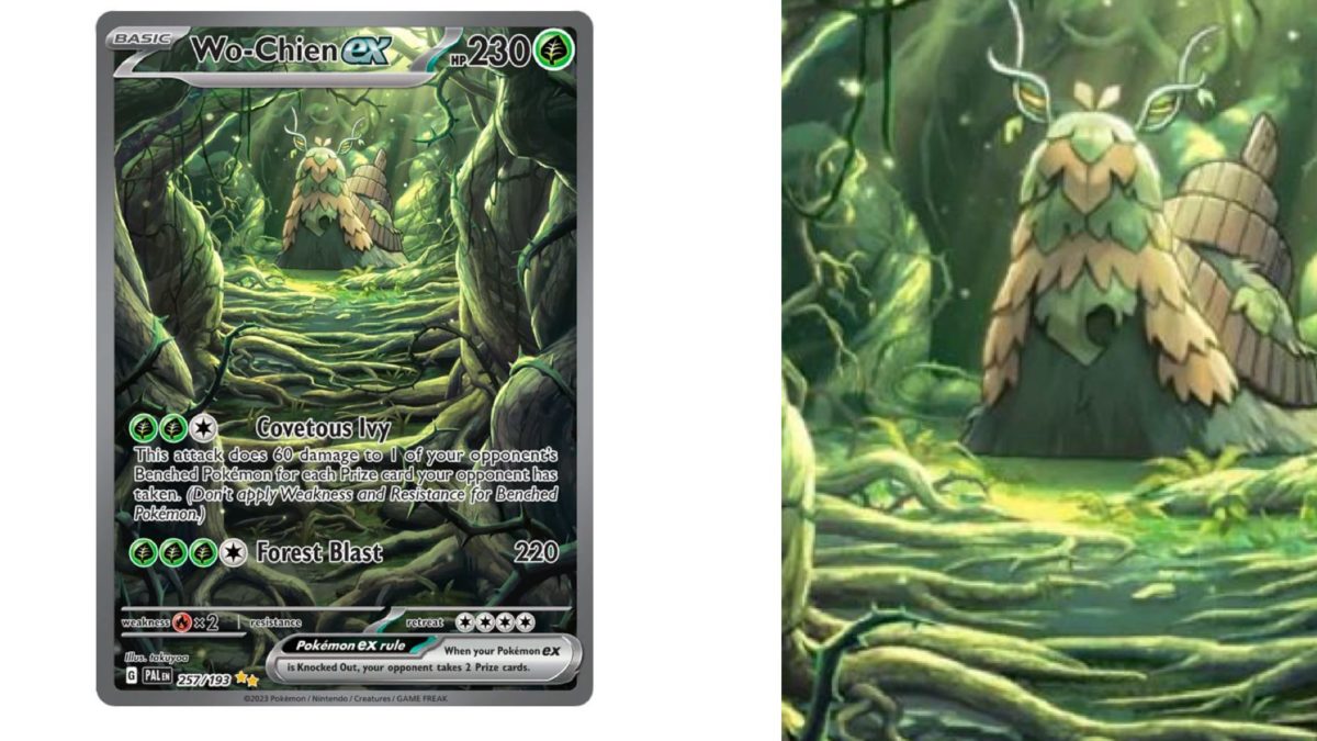 Cards Of Pokmon TCG: Paldea Evolved Part 61: Wo-Chien Illustration Cards Of Pokmon TCG: Paldea Evolved Part 61: Wo-Chien Illustration