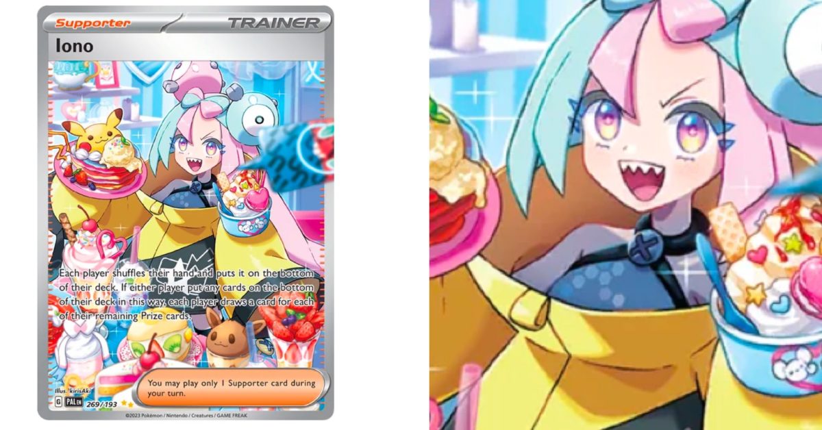 Cards Of Pokémon TCG Paldea Evolved Part 68 Iono Chase Card