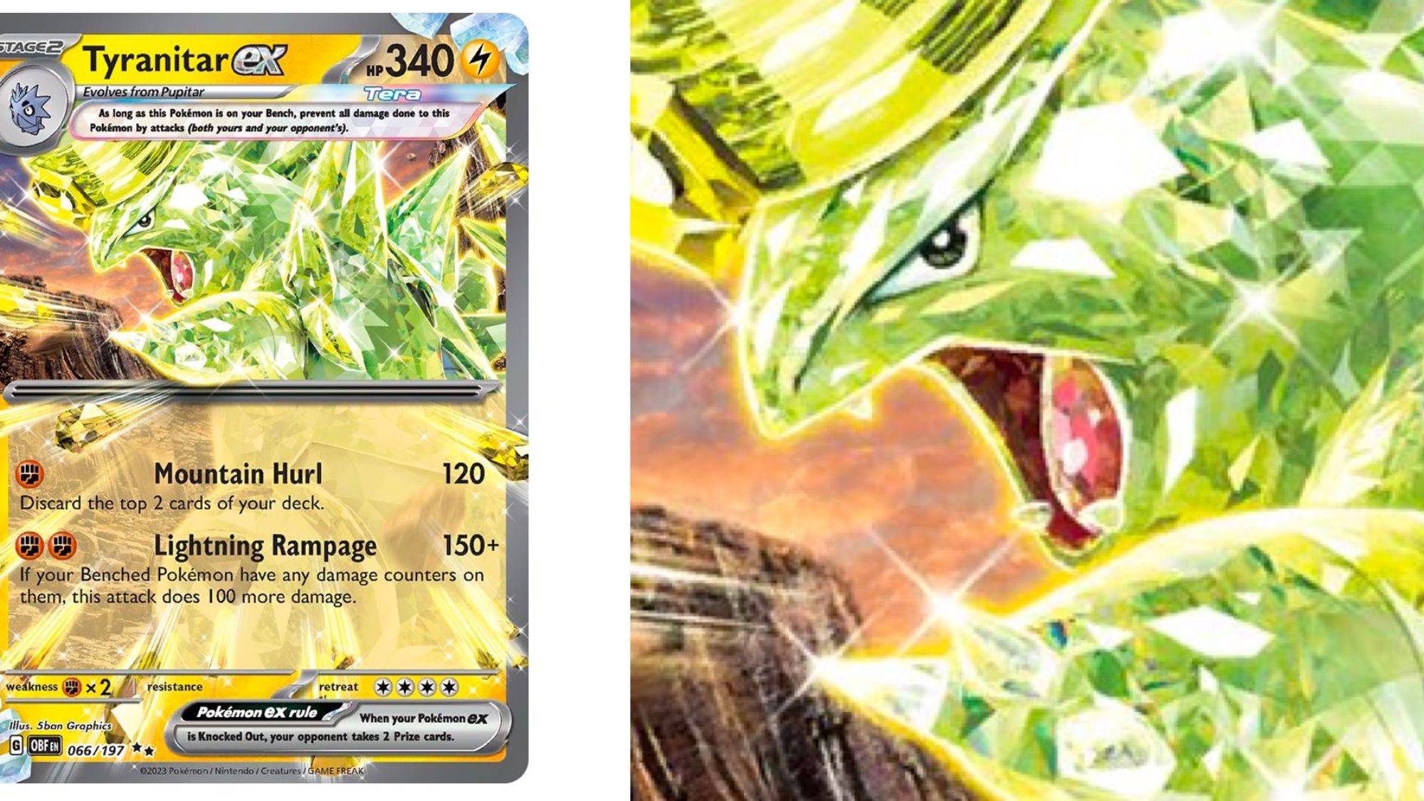 The Cards of Pokémon TCG: Obsidian Flames Part 7: Tera Tyranitar ex