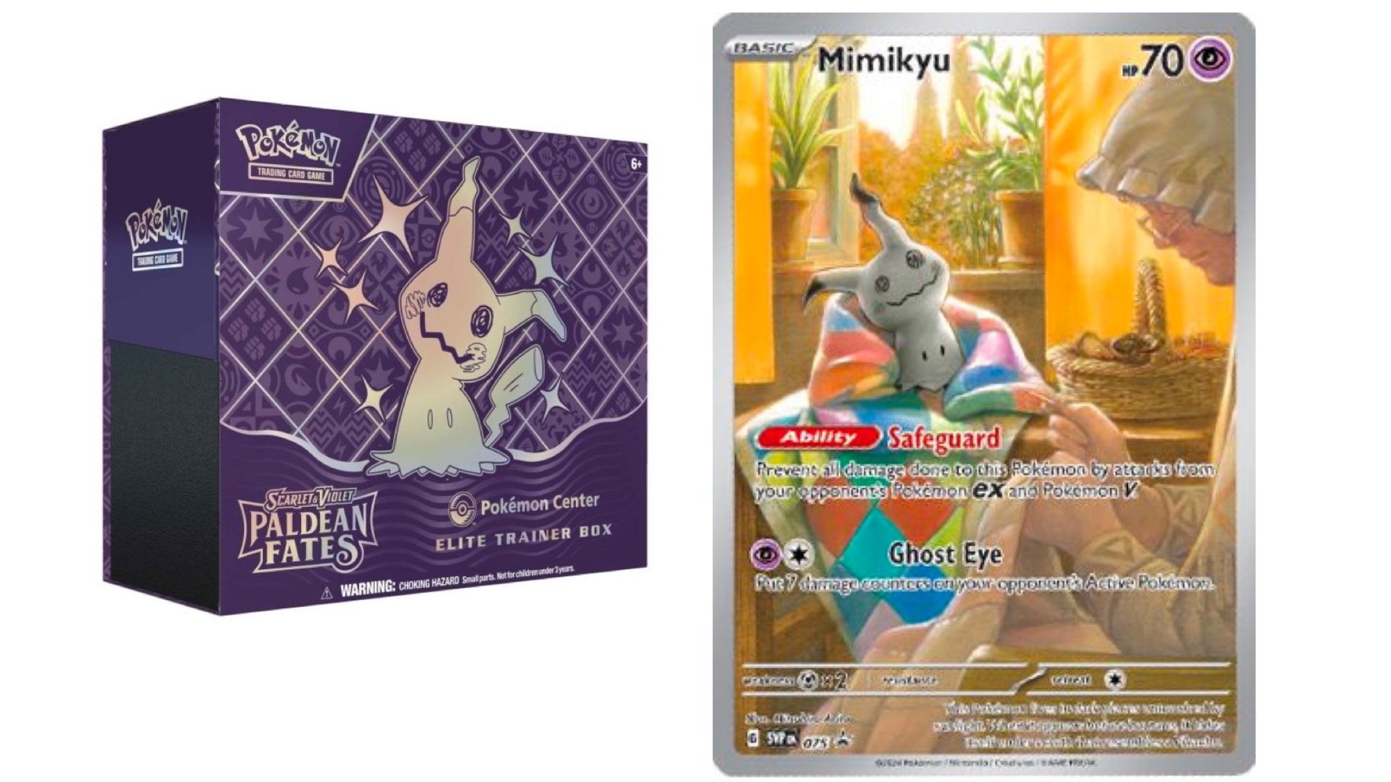 Pok mon TCG Reveals Paldean Fates ETB With Mimikyu Illustration Rare