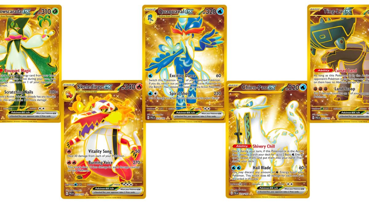 gold pokemon cards scarlet and violet Pokemon Scarlet and Violet Paradox Rift Reversal Energy #266/182 Gold Super  Rare Holo Trading Card