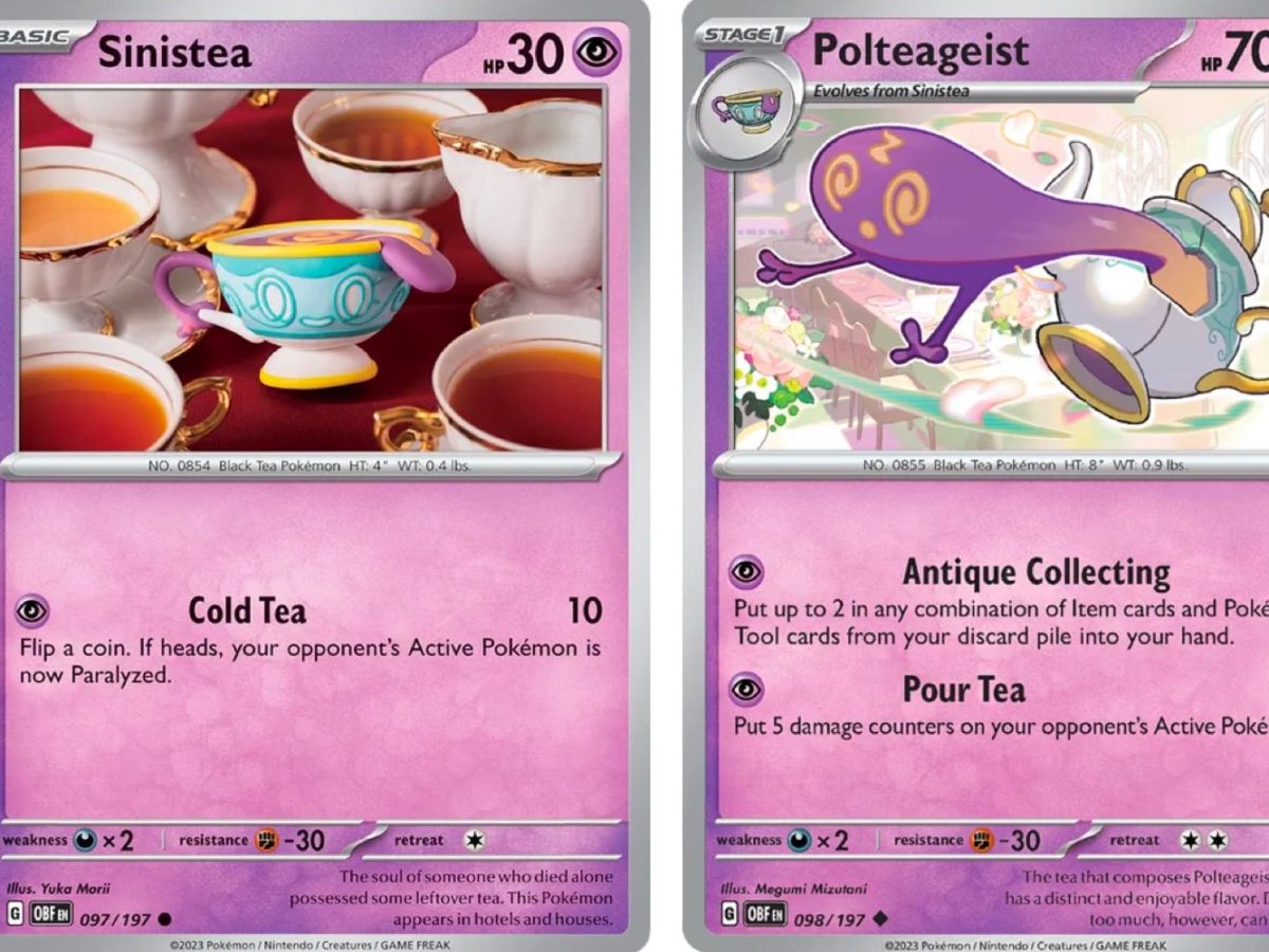 The Cards Of Pokmon TCG: Obsidian Flames Part 14: Sinistea Line
