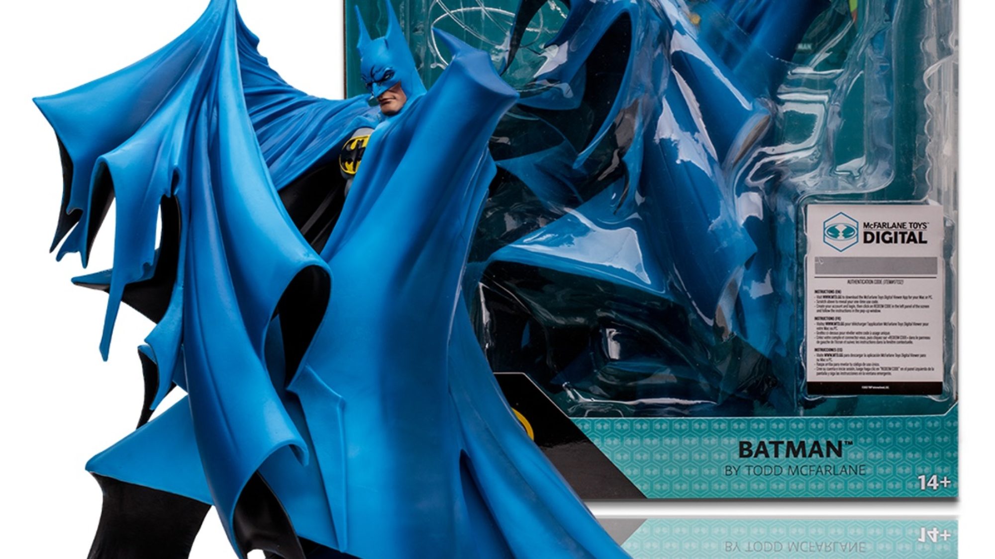 Batman Suits Up in Blue with McFarlane Toys Latest DC Comics Statue