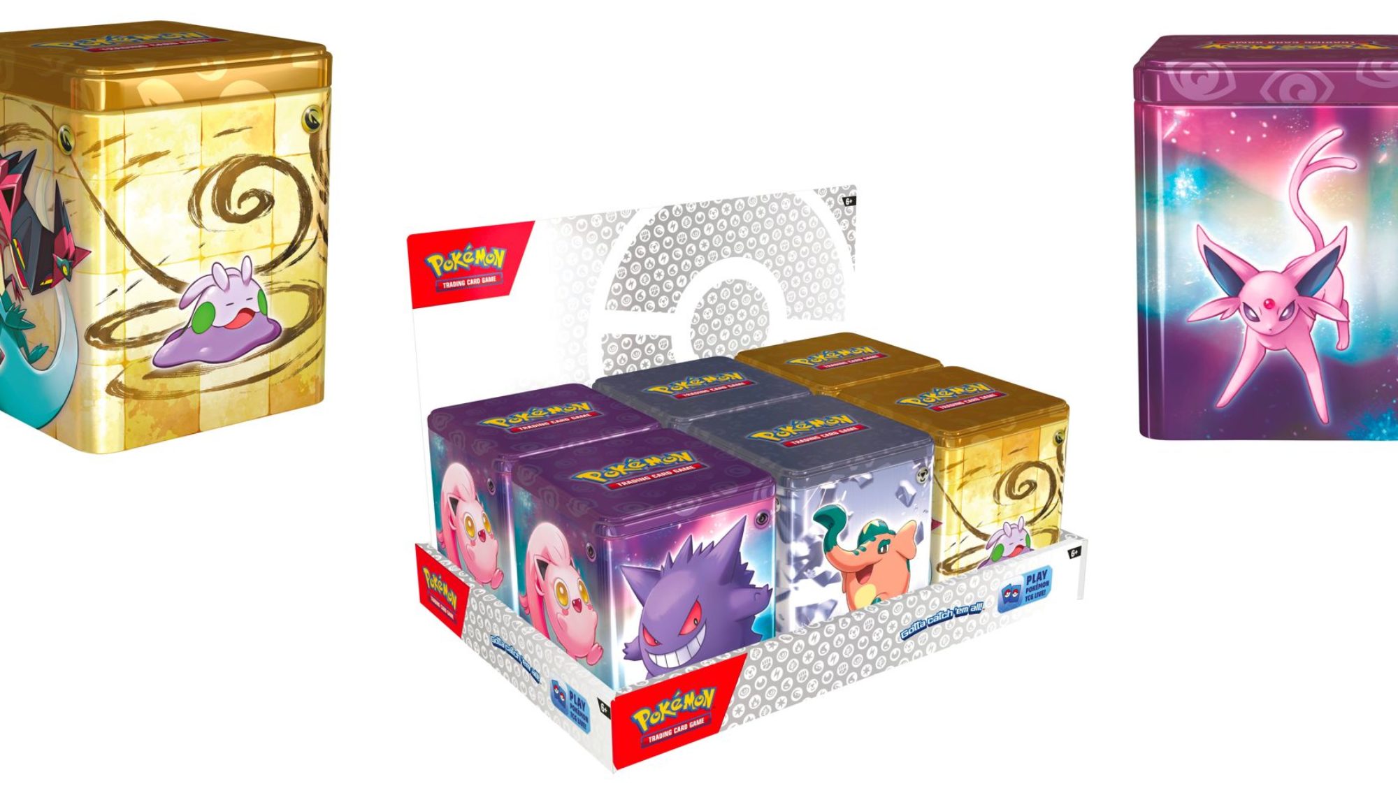 Pokémon Tcg Reveals 2024 Stacking Tins Featuring Espeon