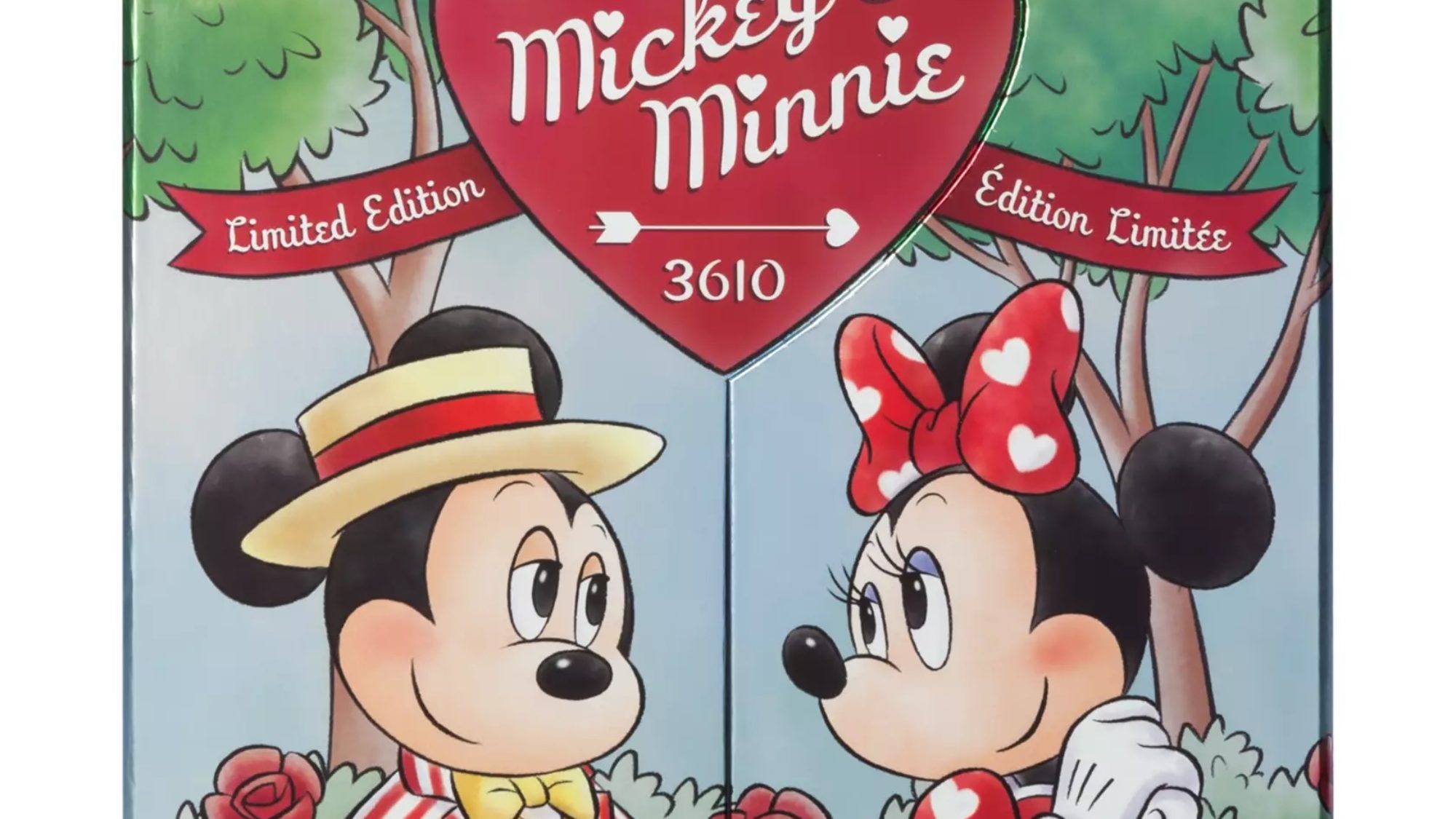 Mickey outlet & Minnie mouse Valentines dolls