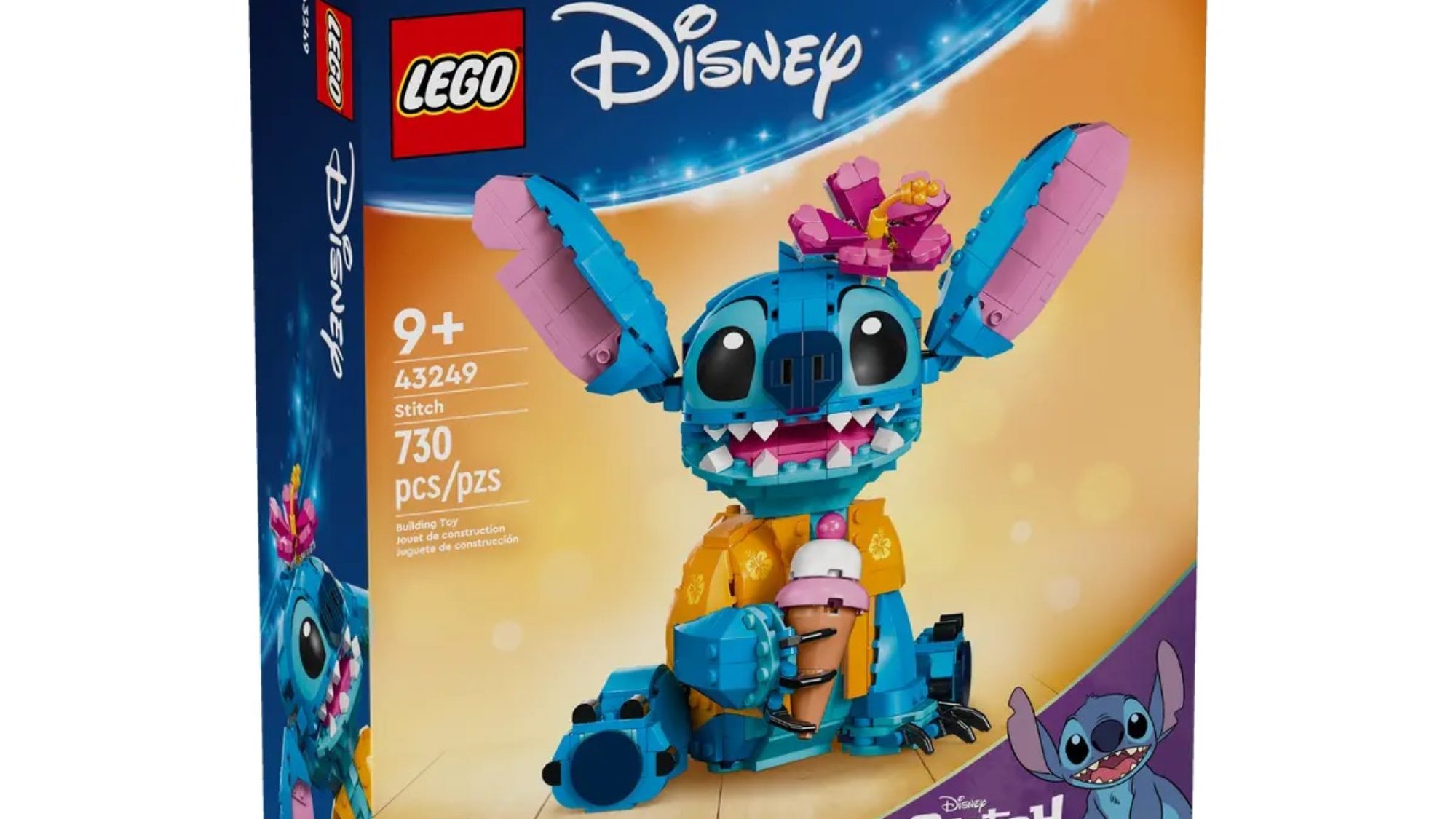 Disney Stitch Collectible Figure Set 8 Pieces Movie Lilo & Stitch New
