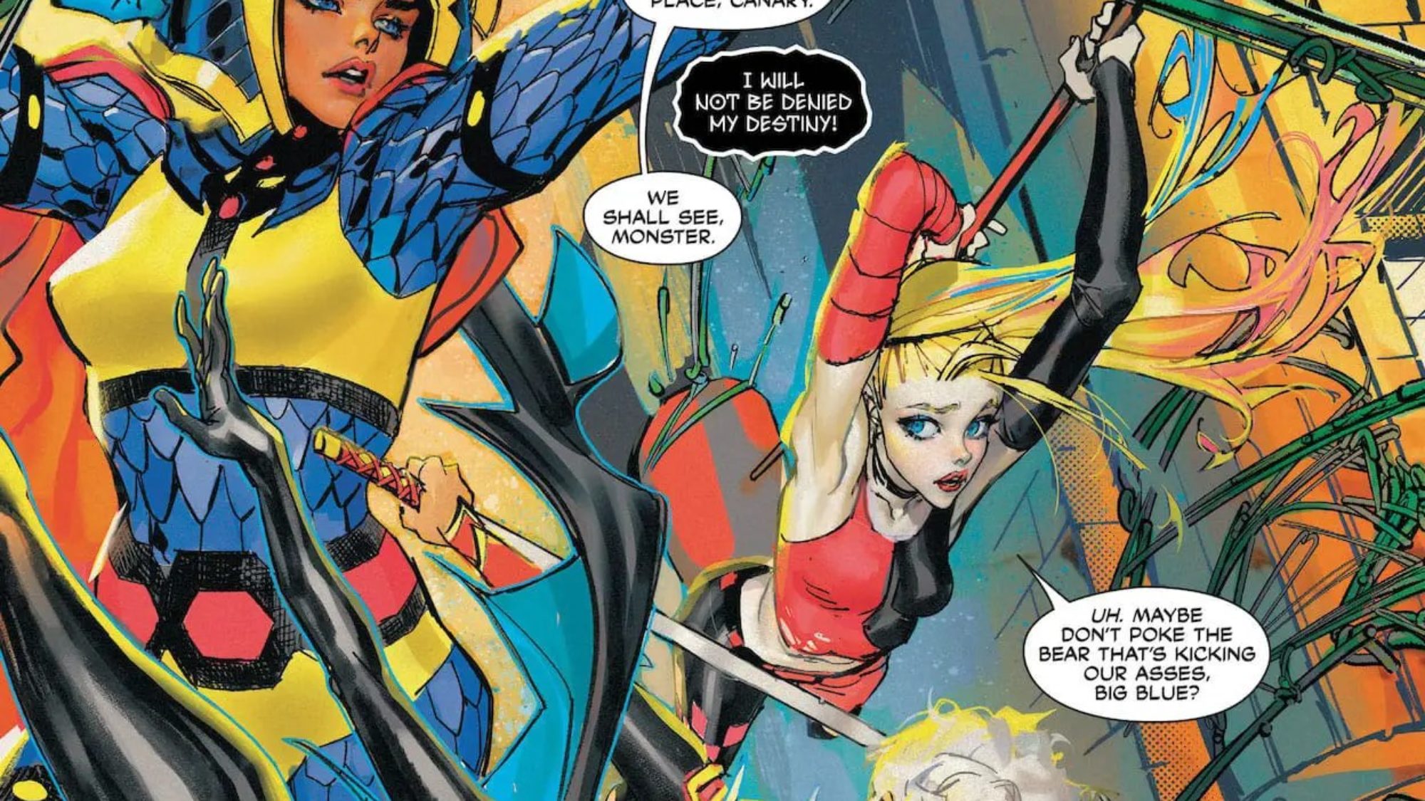 Birds Of Prey 5 Preview Megaera S Melee—who Will Survive Techno Blender