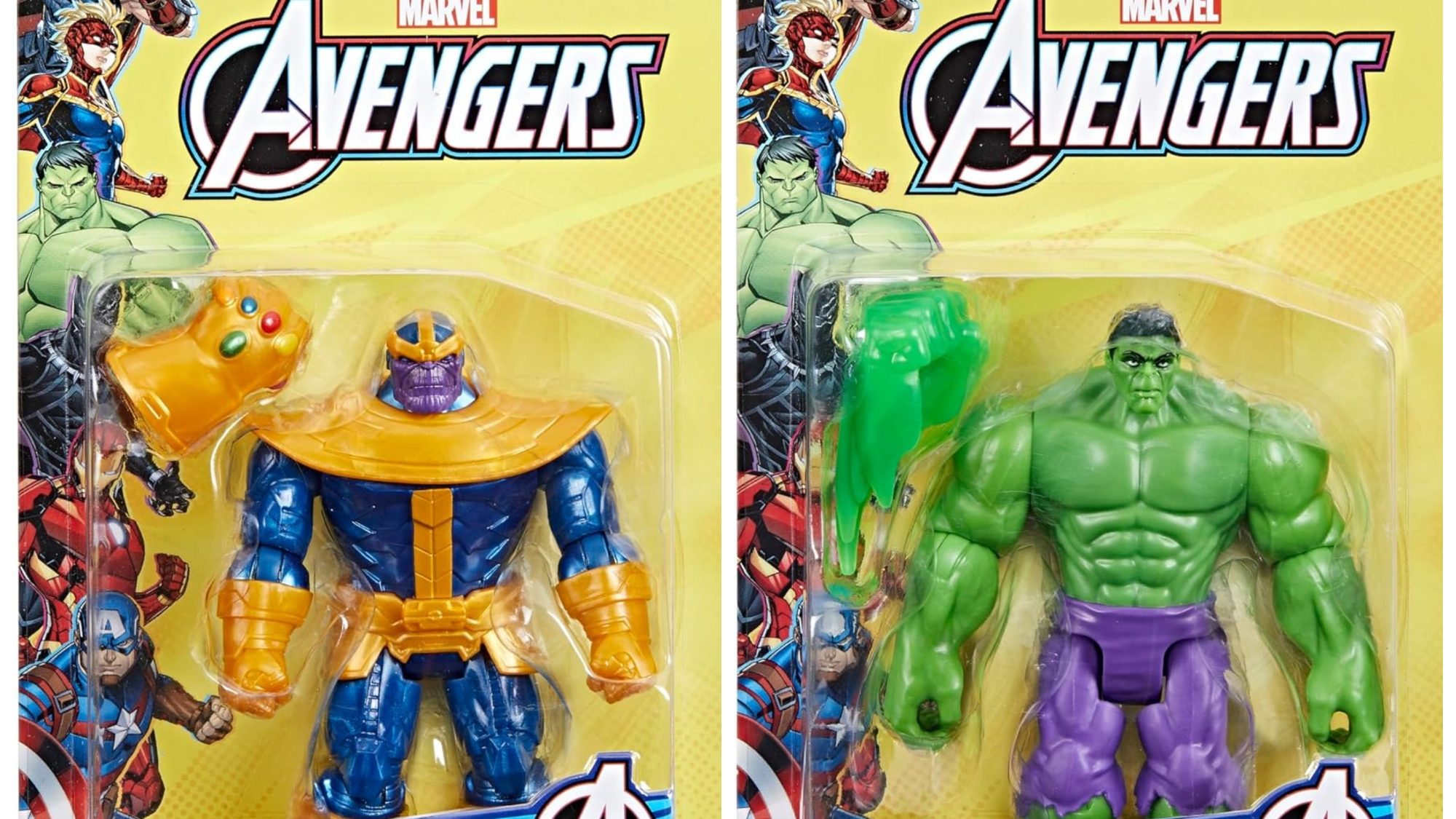 Marvel Avengers Hulk 4 Inch Figure, Classic Comics-Inspired Design - 1:18  scale