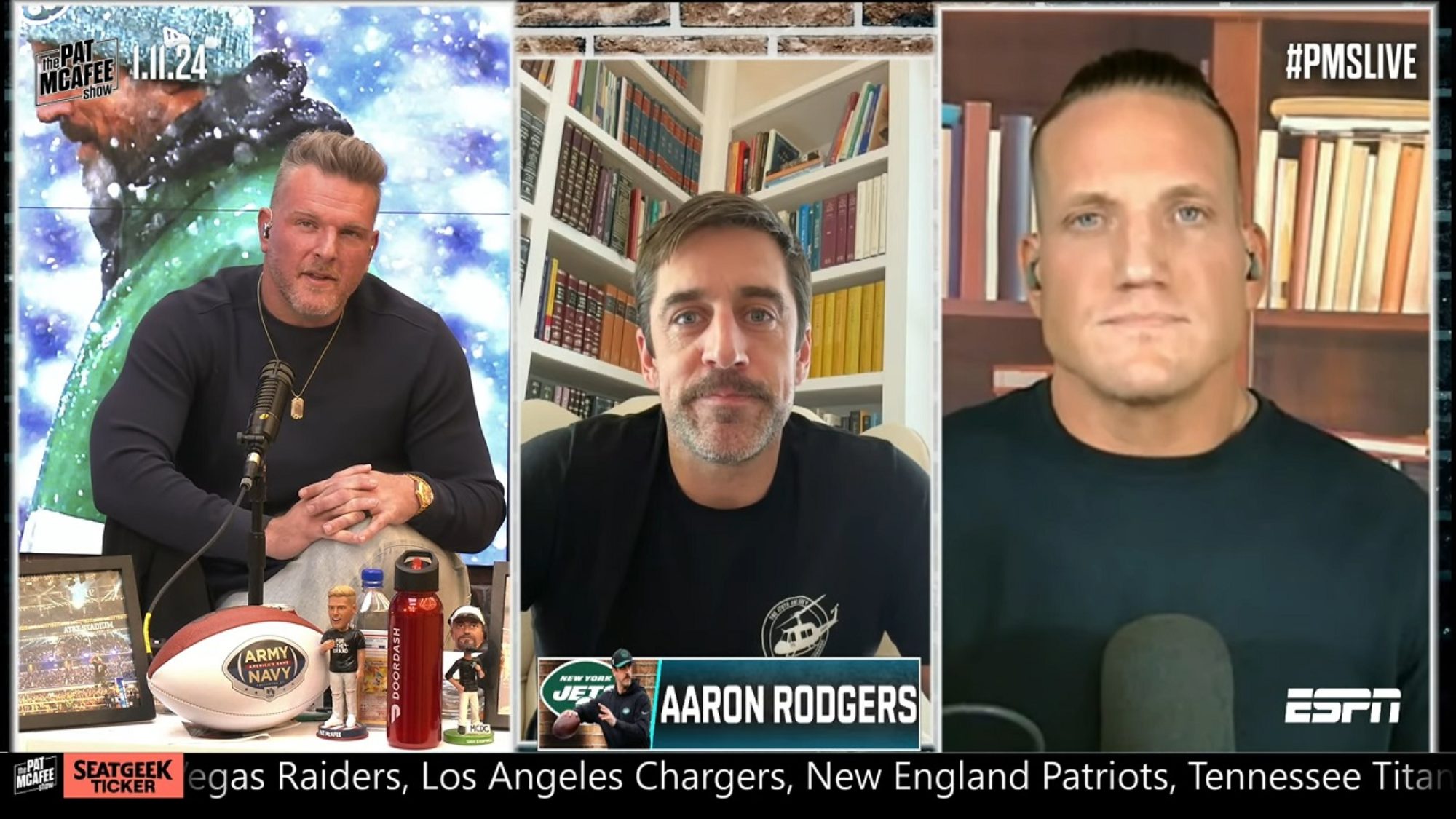 Aaron Rodgers, Pat McAfee: Reunited BFFs; NY Jets QB Sticks To Sports