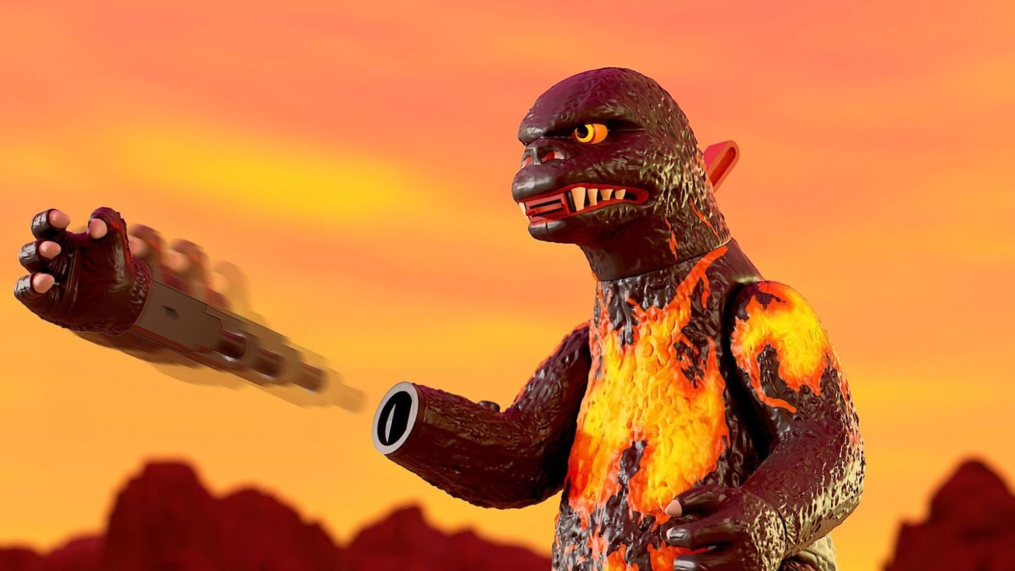 Godzilla   Super7 Ultimate Figure   Shogun Warriors Godzilla (glow in the dark