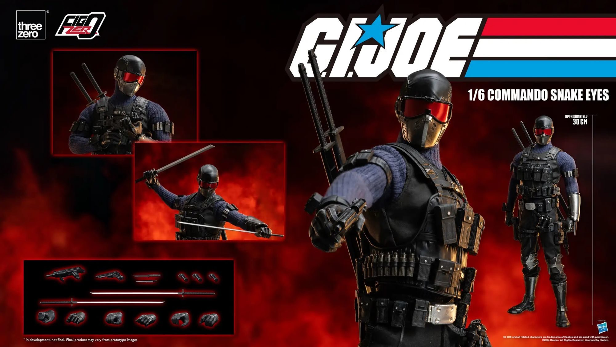 Threezero Unveils New G.I.Joe FigZero 1/6 Commando Snake Eyes