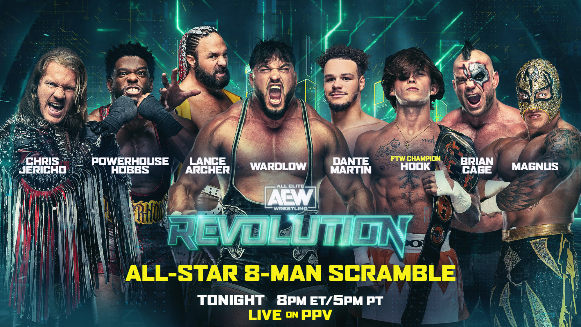 Aew Revolution Results Wardlow Earns Title Shot In Man Scramble