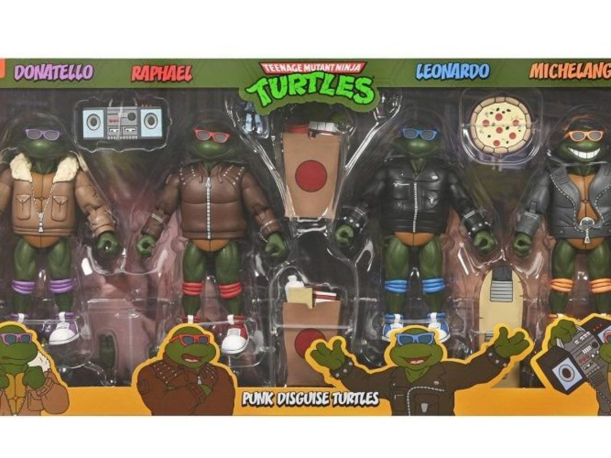NECA Debuts Teenage Mutant Ninja Turtles PunkTurtles 4-Pack