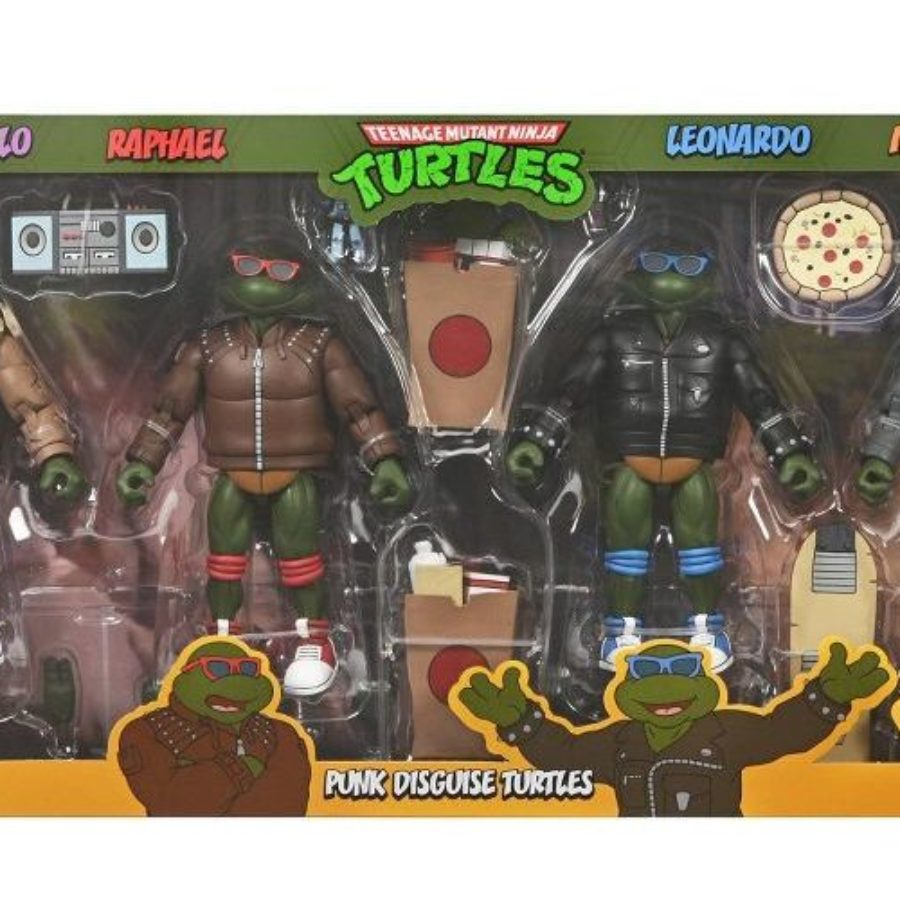 NECA Debuts Teenage Mutant Ninja Turtles PunkTurtles 4-Pack