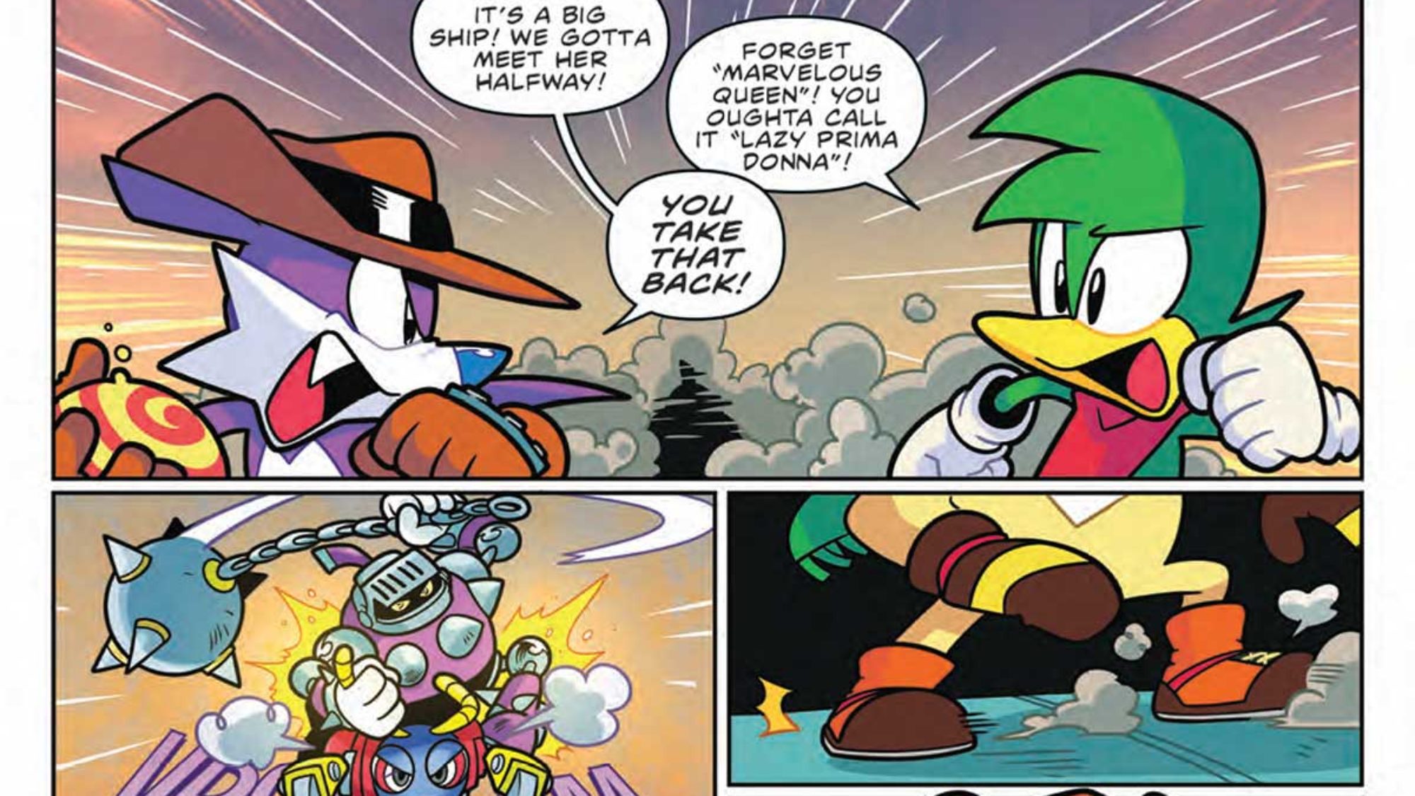 Sonic the Hedgehog: Fang the Hunter #4 Preview: Emeralds & Enemies