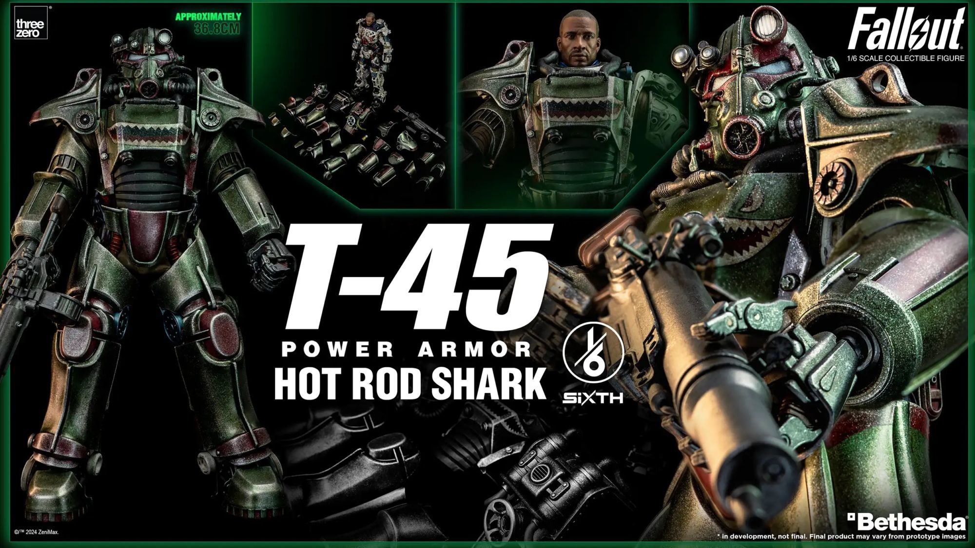 Fallout 4 store Power Armor Hot Rod Shark statue