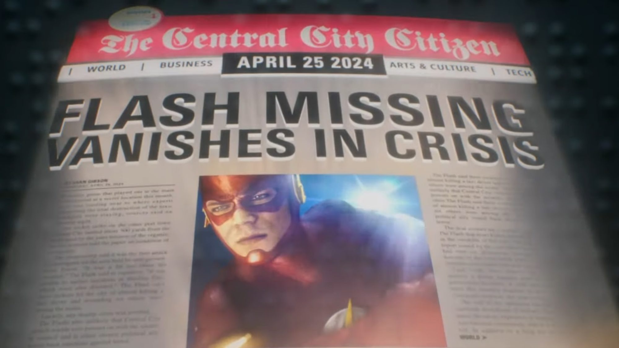 The Flash Yes, It's April 25, 2024; No, Grant Gustin Hasn't Vanished