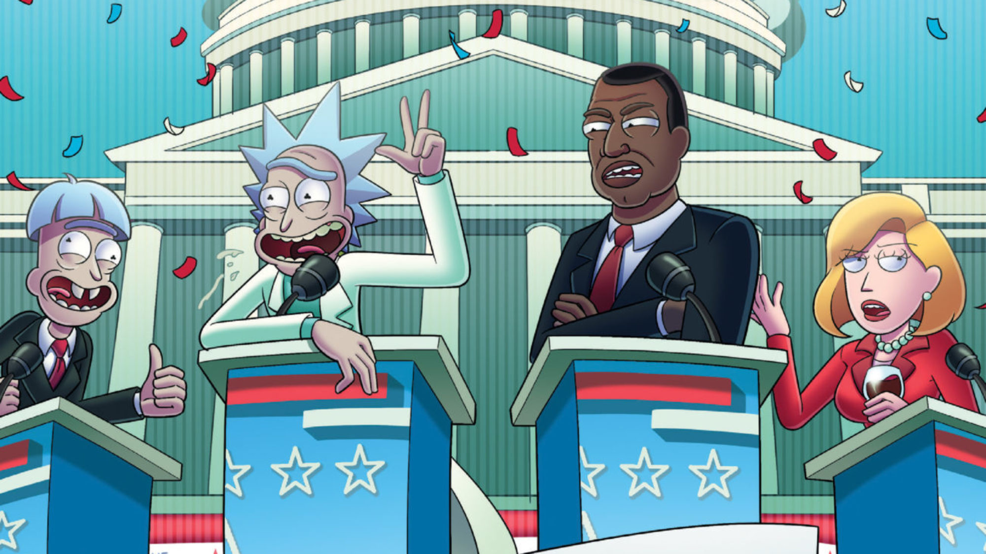 Doofus Rick For President in Oni Press’ August 2024 Solicits