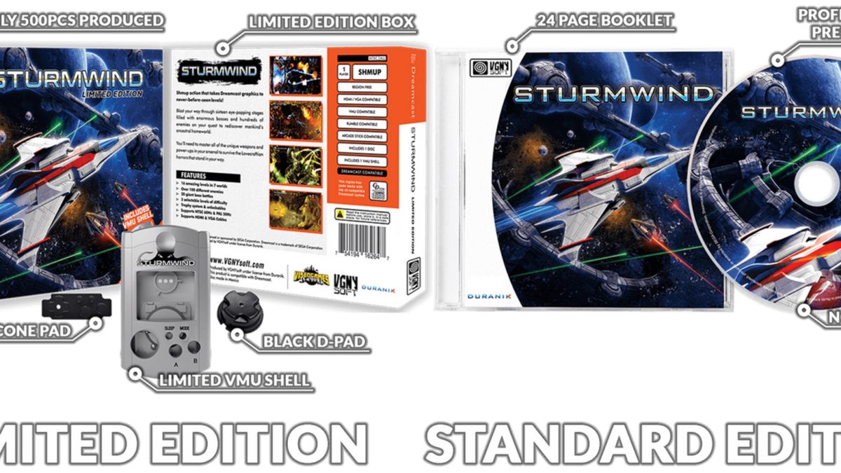 Sturmwind Announces Physical Editions For Dreamcast