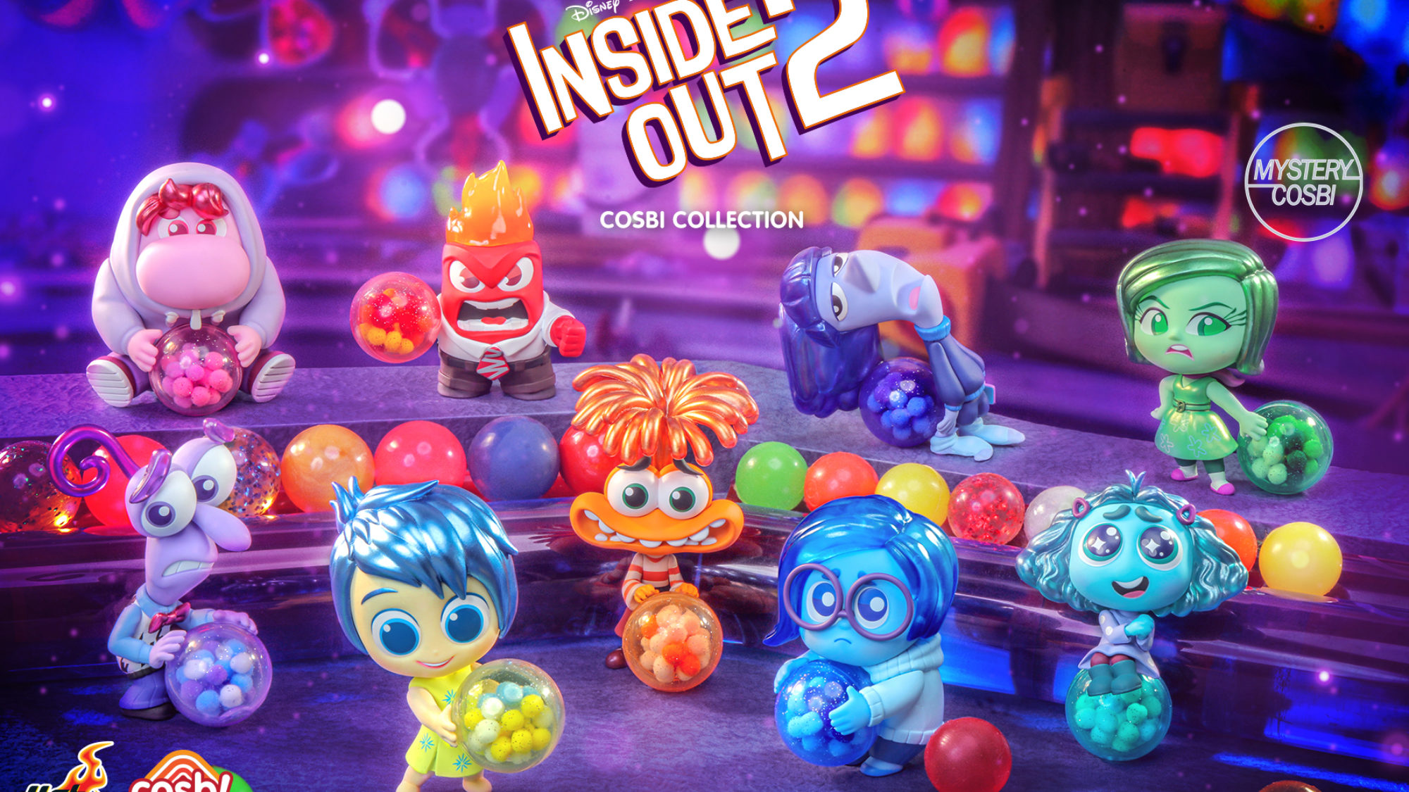 インサイドヘッド2 Inside Out 2 COSBI コレクション 8個 Explore the Emotions of Disney & Pixar's Inside Out 2 with Hot Toys