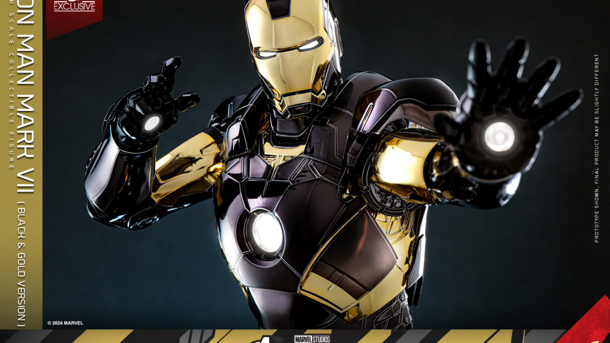 ホットトイズ 1/6 アイアンマン マークⅦ BLACK&GOLD ver 新品 Iron Man Mark VII (Black and Gold Version) Sixth Scale Figure by