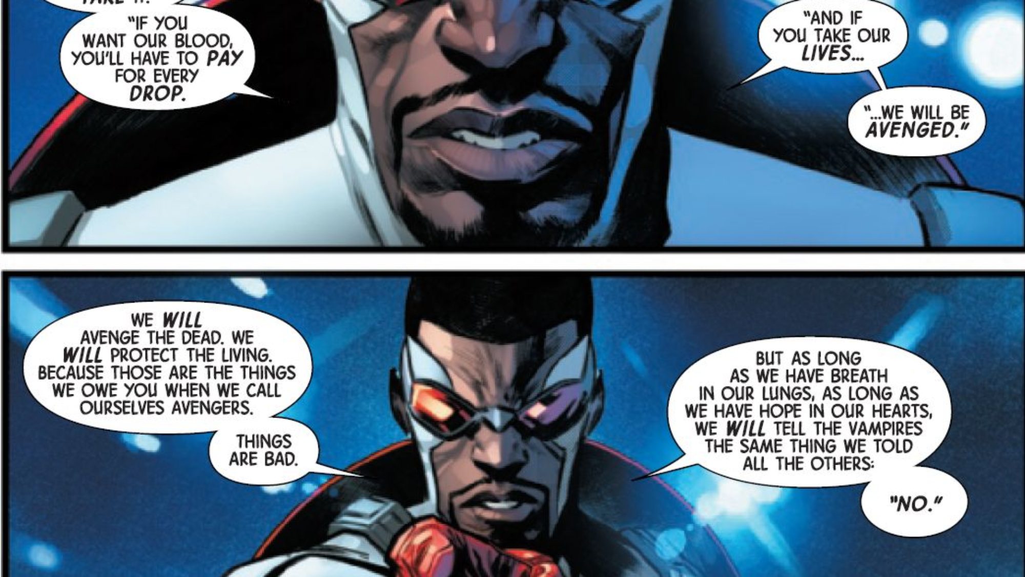 Captain America Speeches In Today’s Blood Hunt