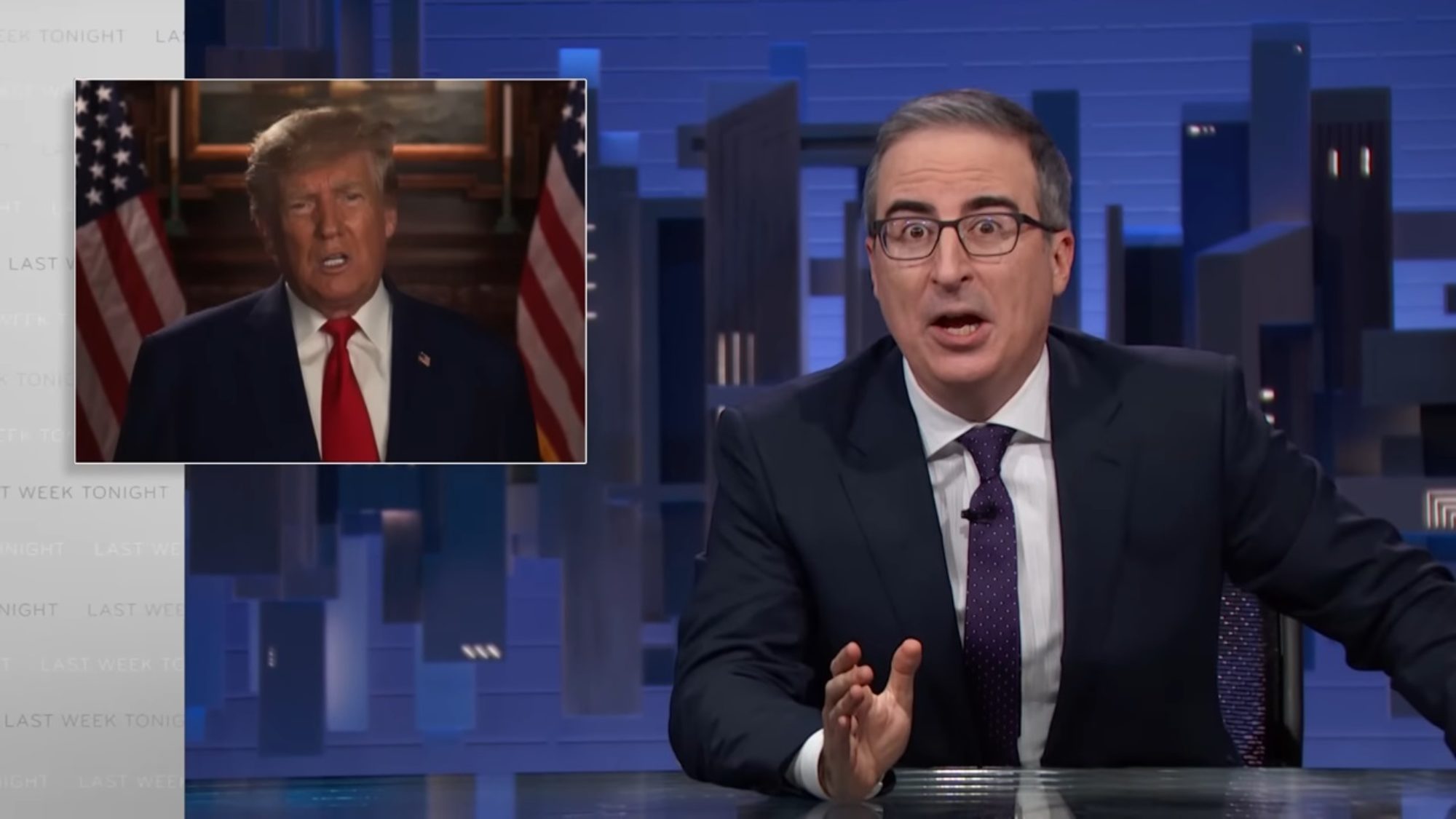 Last Week Tonight John Oliver on Project 2025 Threat, Trump/Hamster