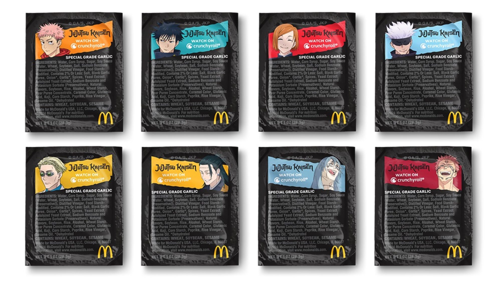 McDonald’s Partners With Jujutsu Kaisen For New Garlic Sauce