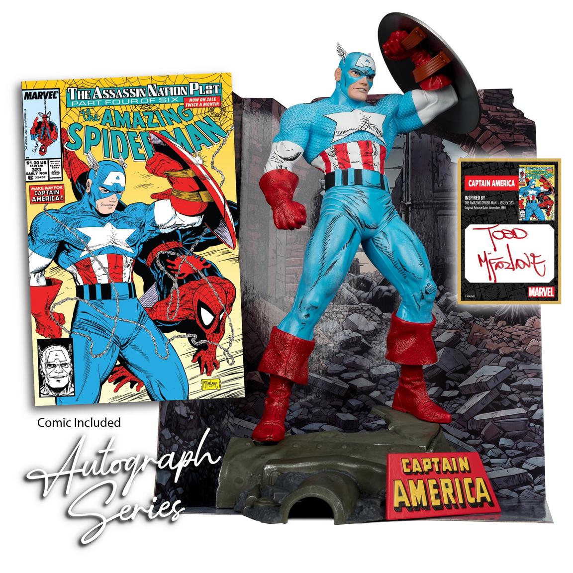 Autographed Captain America Statue Coming Soon from McFarlane