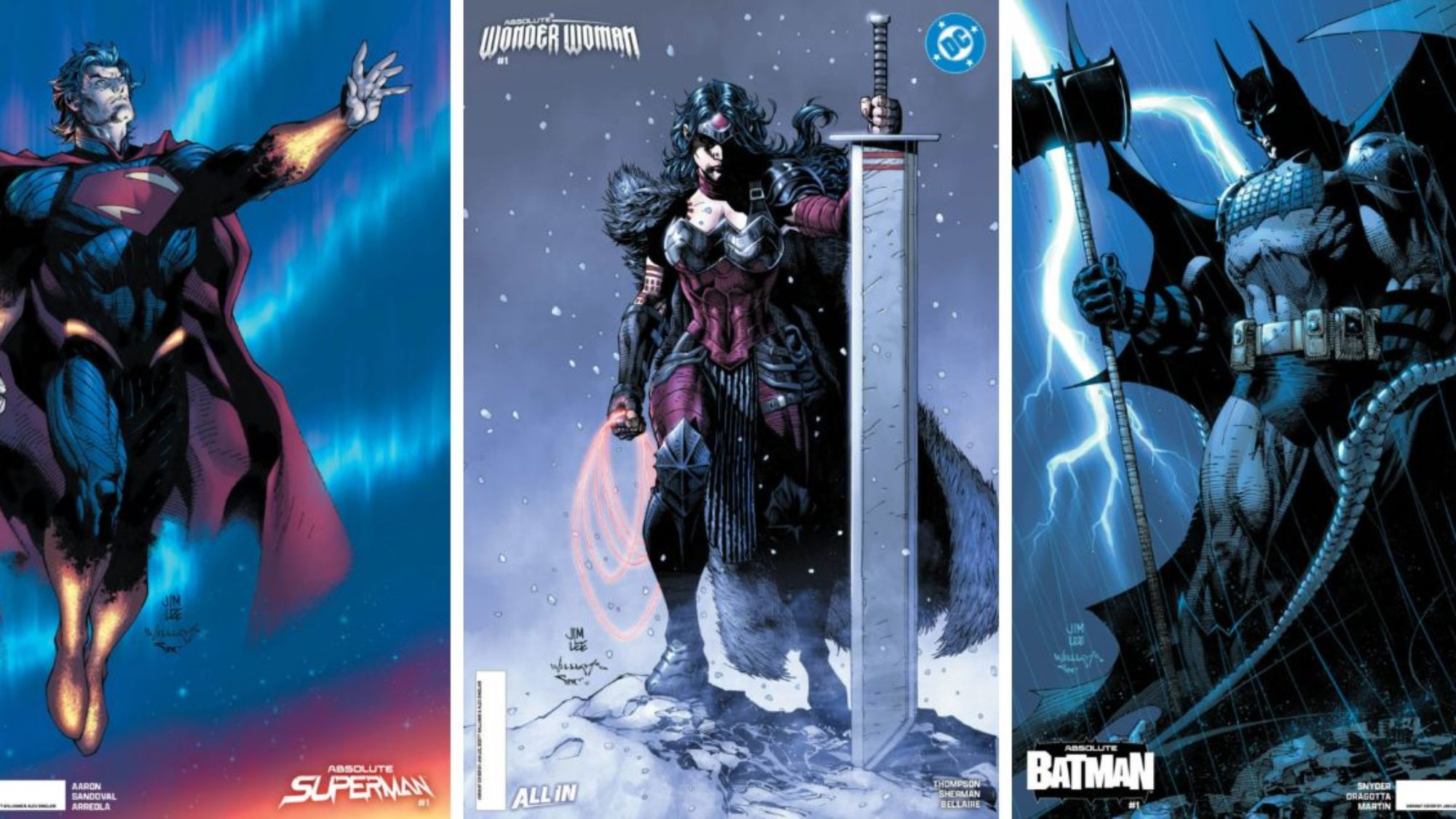 Jim Lee’s absolute Batman, Superman and Wonder Woman