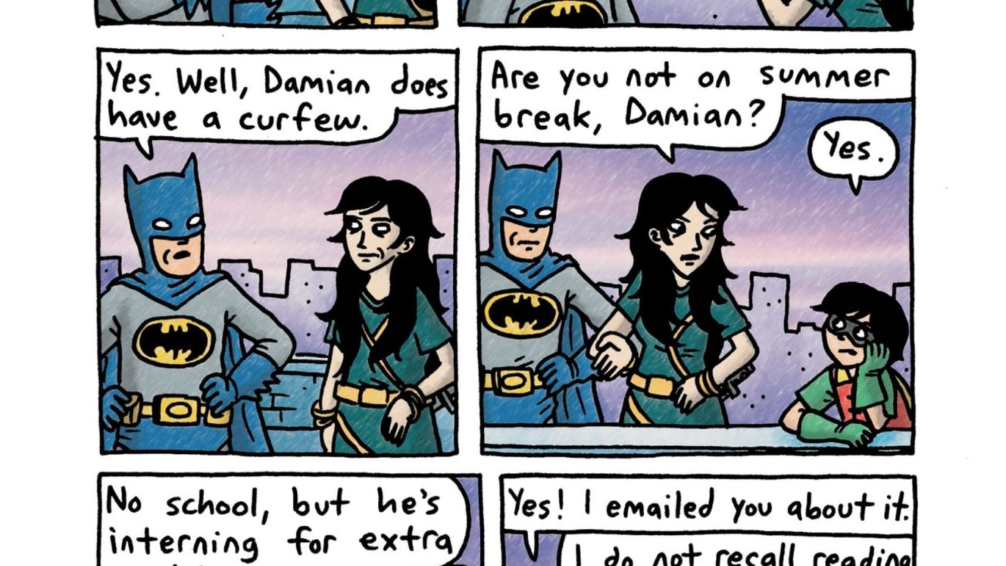 Batman and Robin and Howard: Summer Breakdown #2 Preview: Mommy Issues Batman and Robin and Howard: Summer Breakdown #2 Preview: Mommy Issues