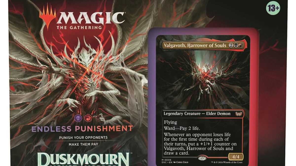 mtg duskmourn commander deck endless punishment Endless Punishment Precon on Amazon for $55 : r/sealedmtgdeals main image 0
