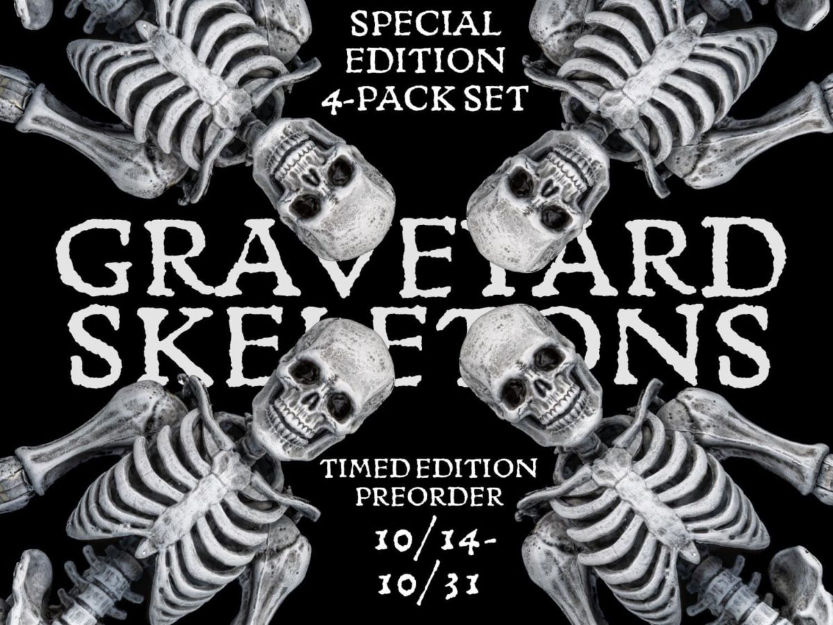 Mythic Legions GRAVEYARD SKELETONS 4パック Mythic Legions Graveyard Skeletons 4 Pack – Articulated Empire, LLC