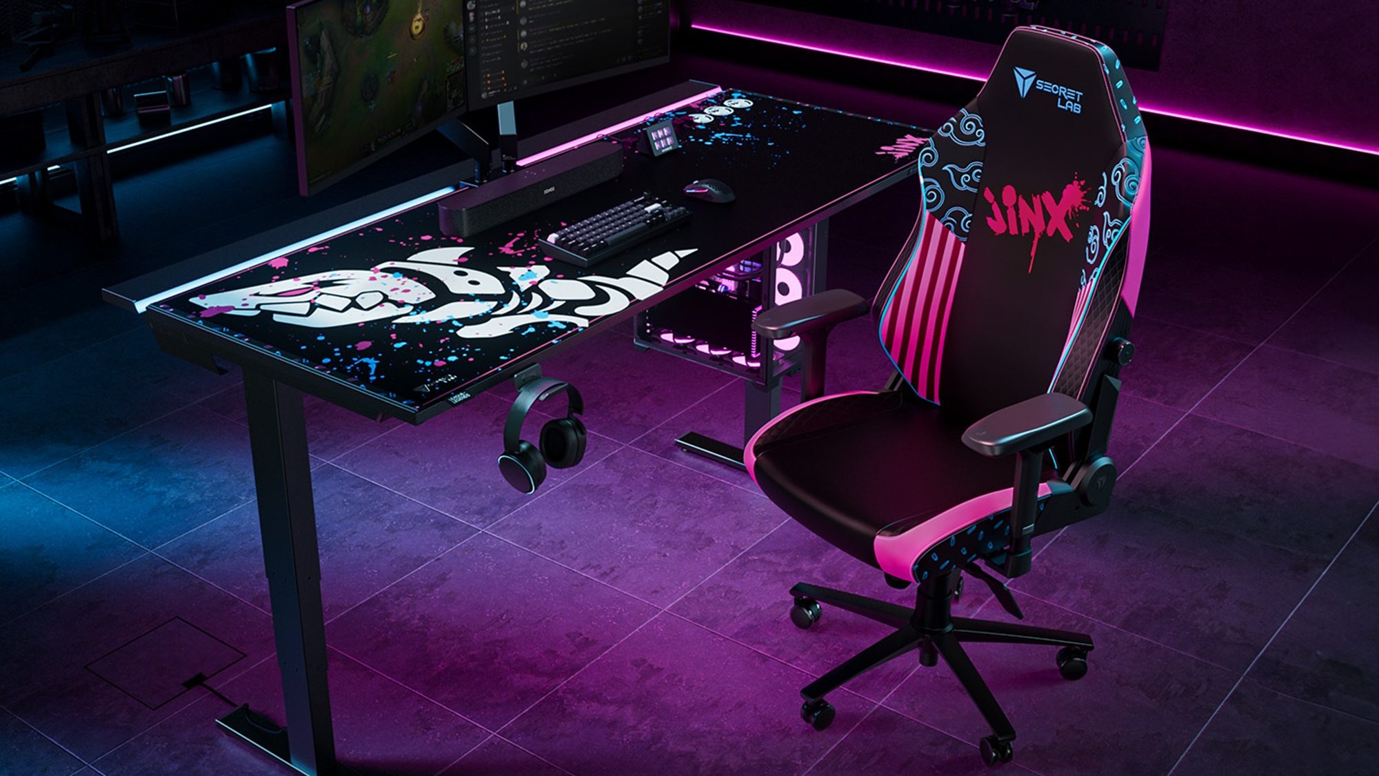 Secretlab Reveals New League Of Legends Collab With Jinx