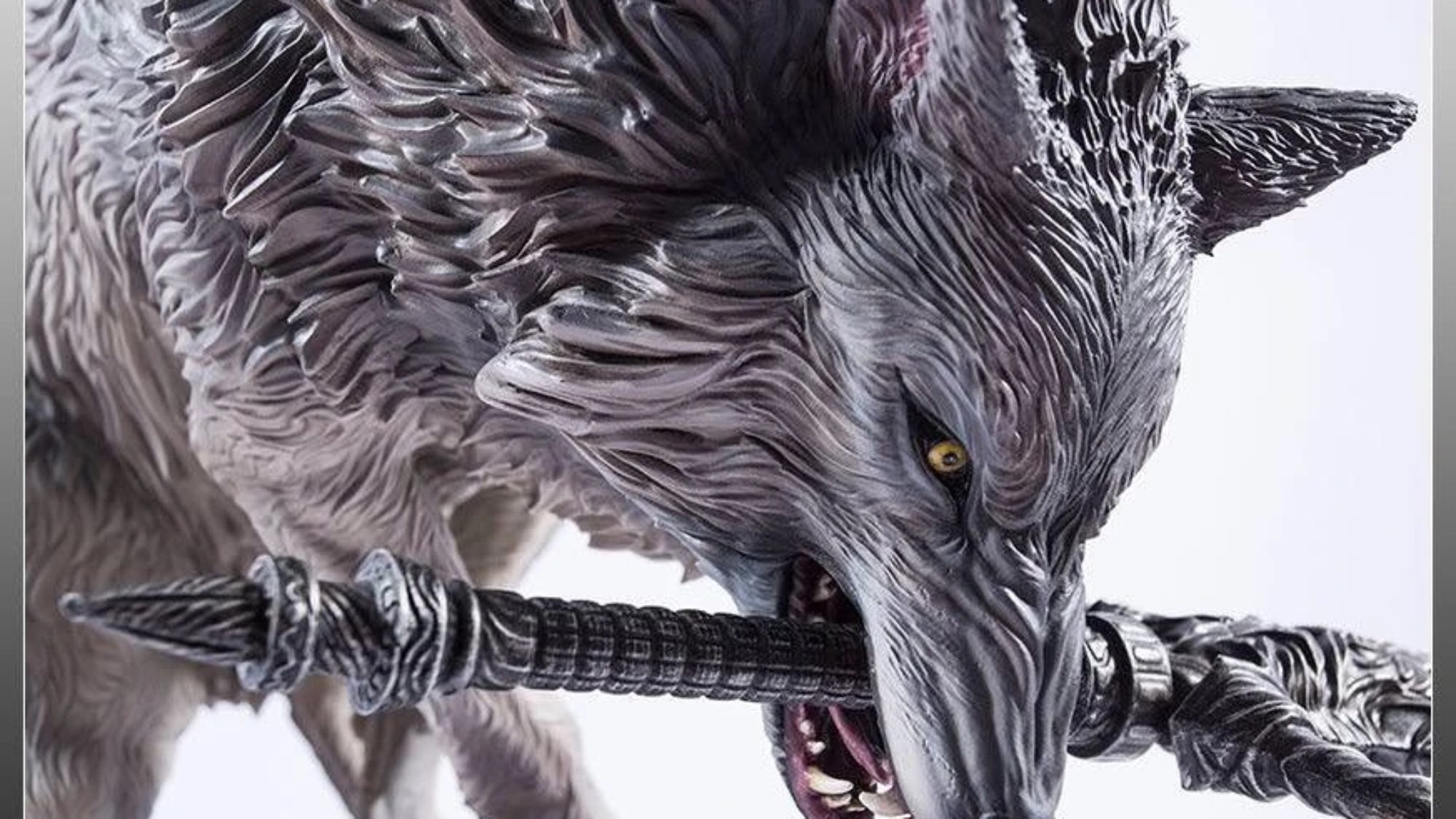ゲームキャラクター Dark Souls Grey Wolf Schiff Figure The Great Grey Wolf, Sif (Exclusive) – First 4 Figures