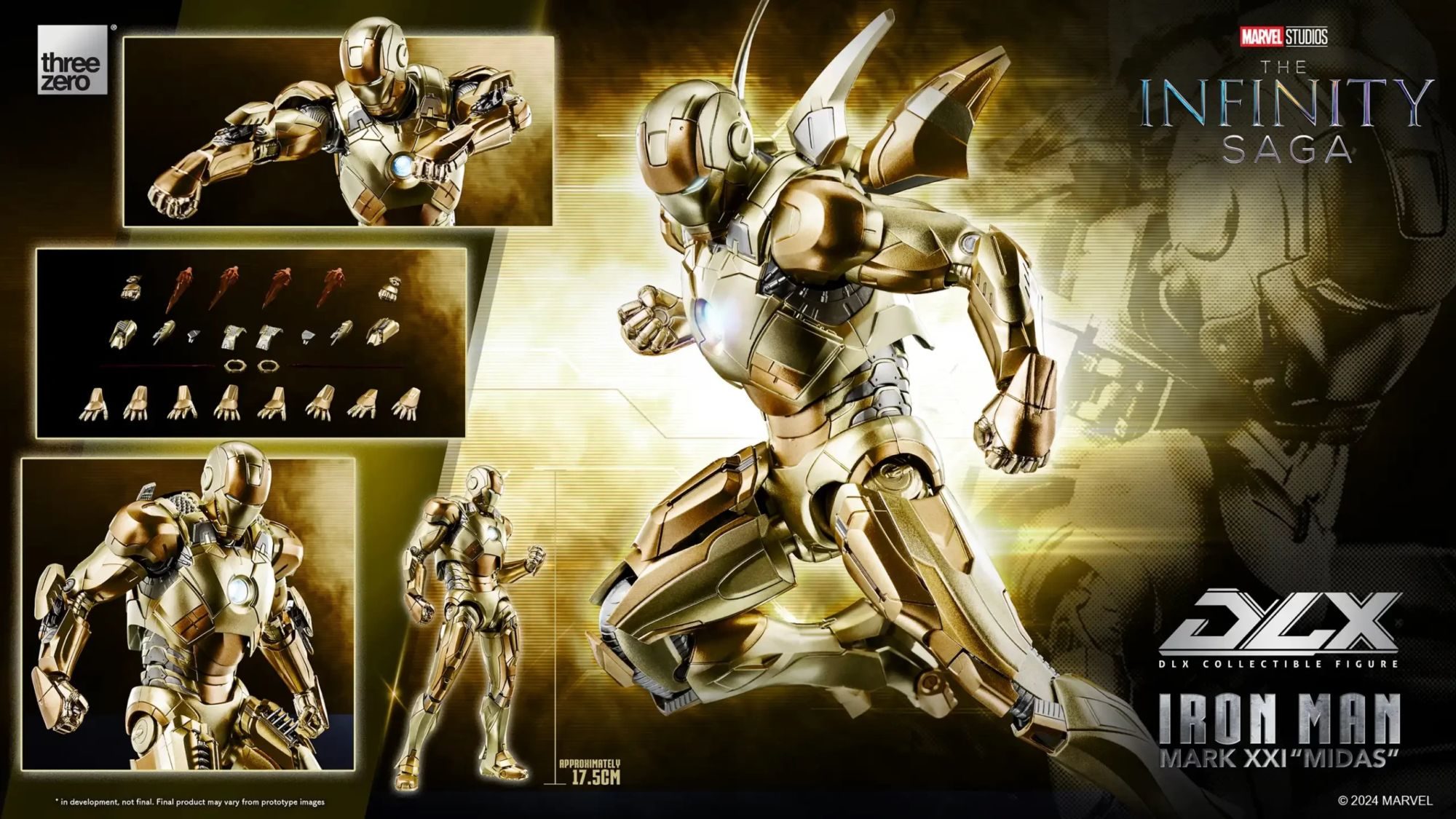 Threezero Debuts New Marvel Studios DLX Iron Man Mark 21 Midas Suit