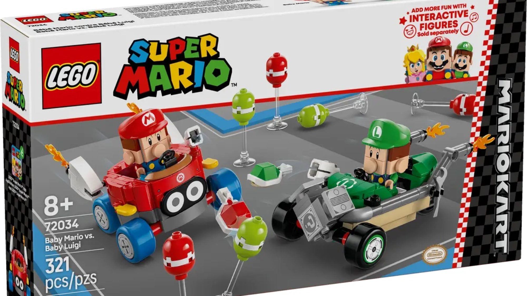 Baby Mario and Luigi Hit the Finish Line with LEGO Mario Kart