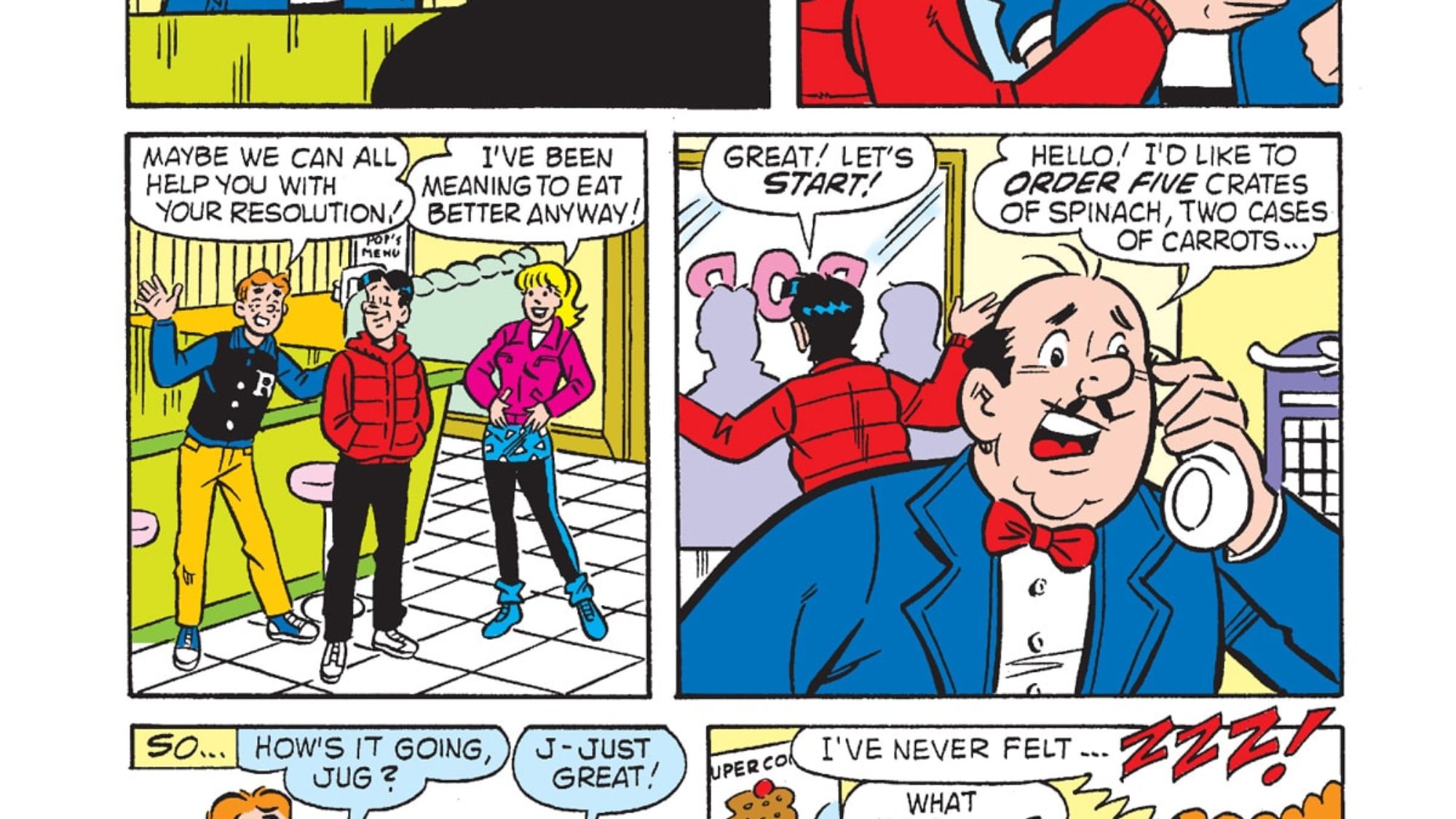 Archie Milestones Jumbo Digest #27: Jughead's New Year's Resolution Preview