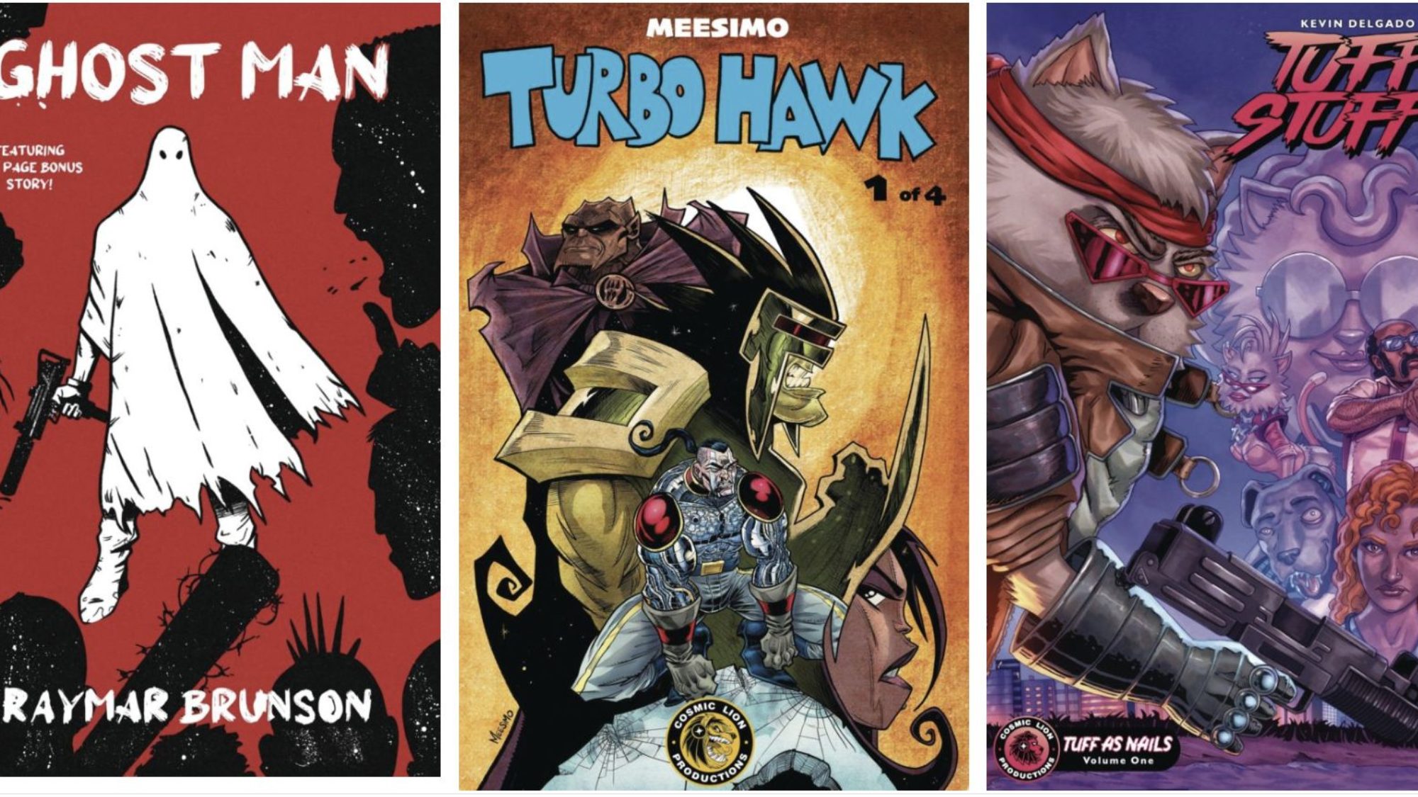 Ghost Man, Tuff Stuff & Turbo Hawk in Cosmic Lion March 2025 Solicits