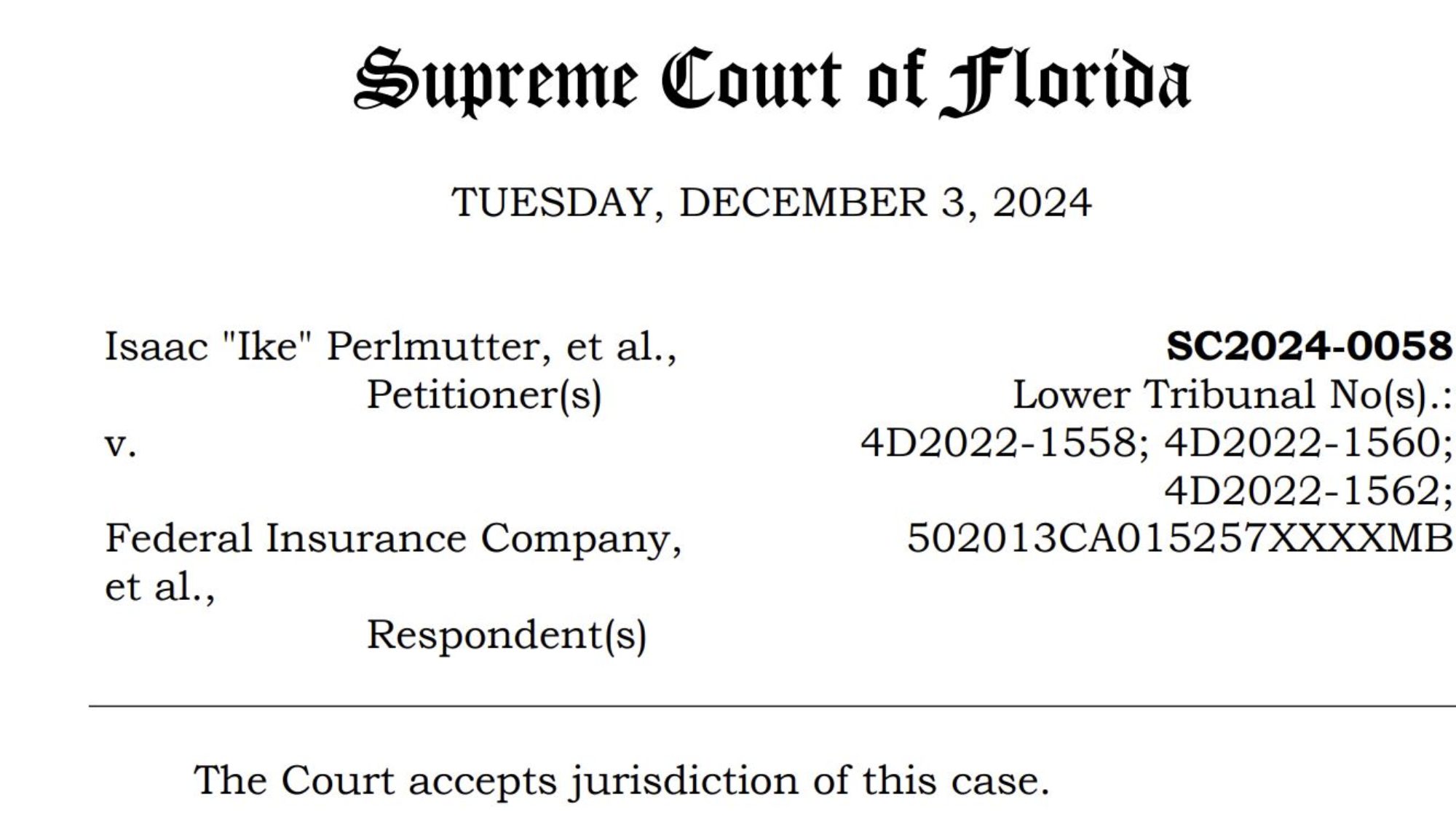 Ike Perlmutter Takes His Case To The Florida Supreme Court