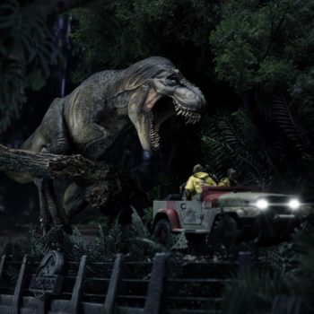 Escape the T-Rex of Jurassic Park with Iron Studios New Statue 