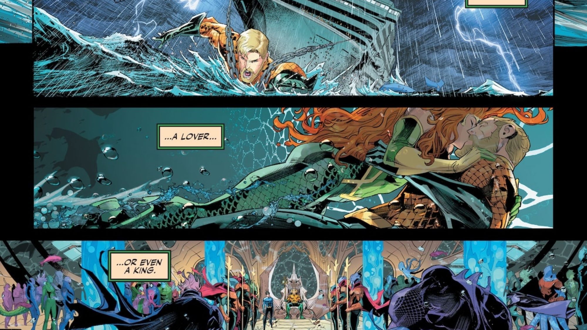 Aquaman #1 Preview: King Arthur's Kaiju Crisis