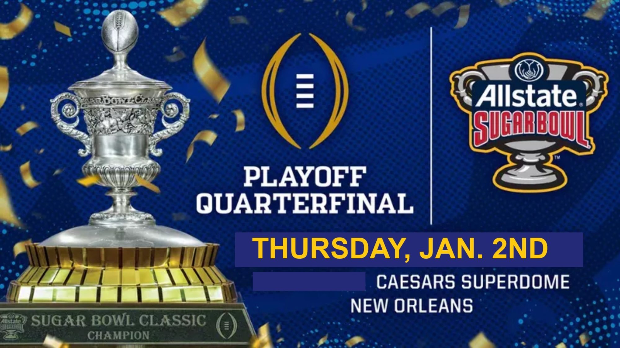 Sugar Bowl 2025 Update Dame Game Moved to Thursday