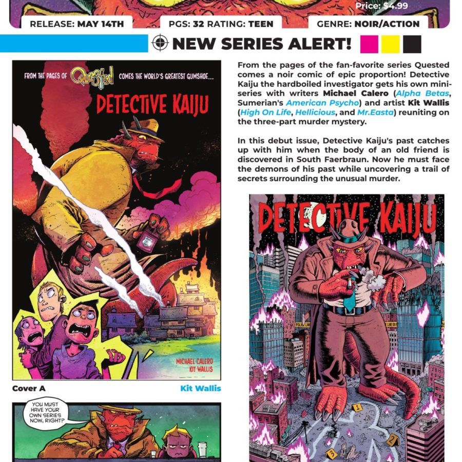 sveta comic Quested Spinoff Detective Kaiju #1 in Massive's May 2025 Solicits