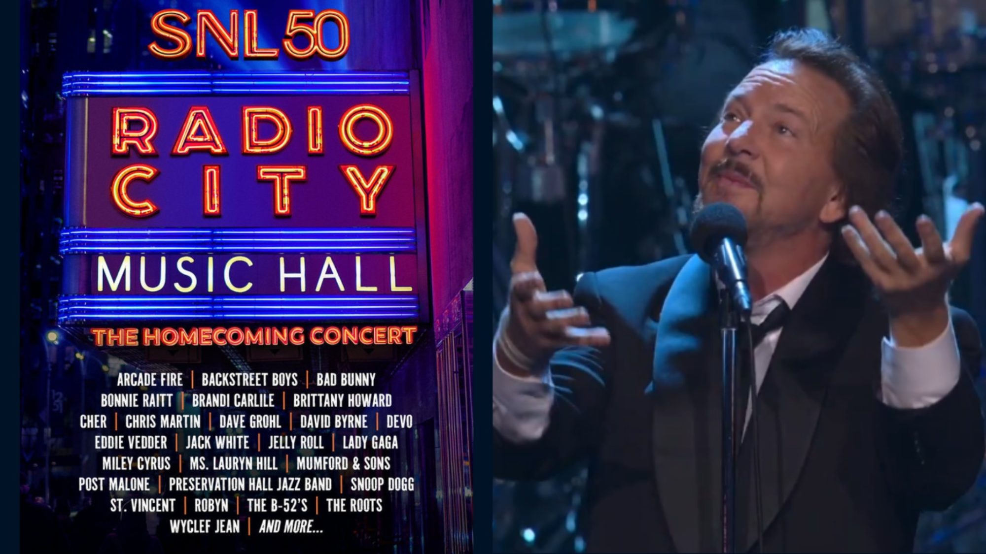 SNL Concert Eddie Vedder Honors Gilda Radner, Norm Macdonald, More